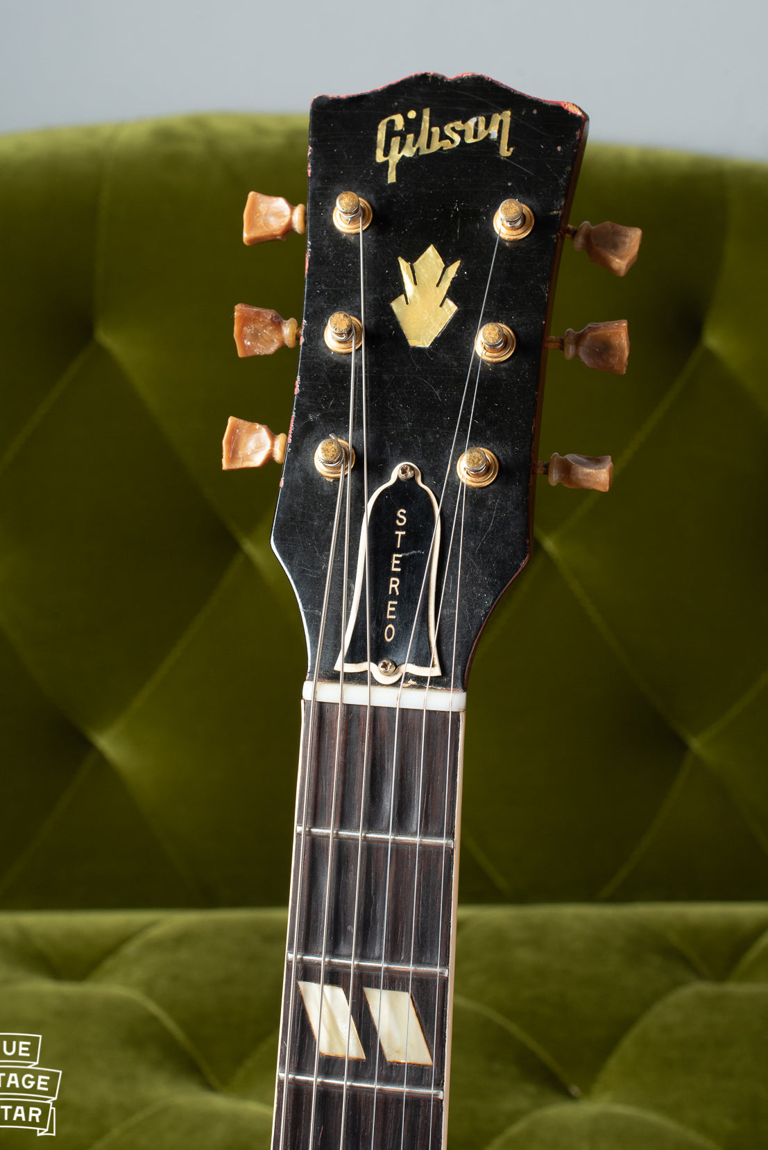 Neck of Gibson ES-345 1960 with pearl Gibson Logo
