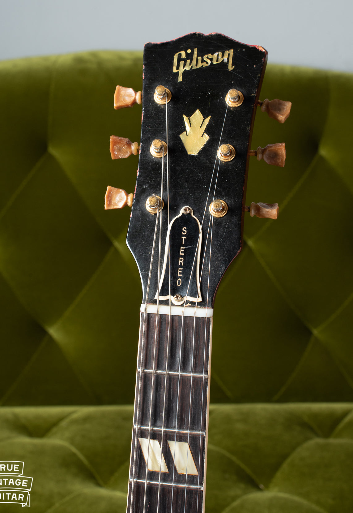 Neck of Gibson ES-345 1960 with pearl Gibson Logo