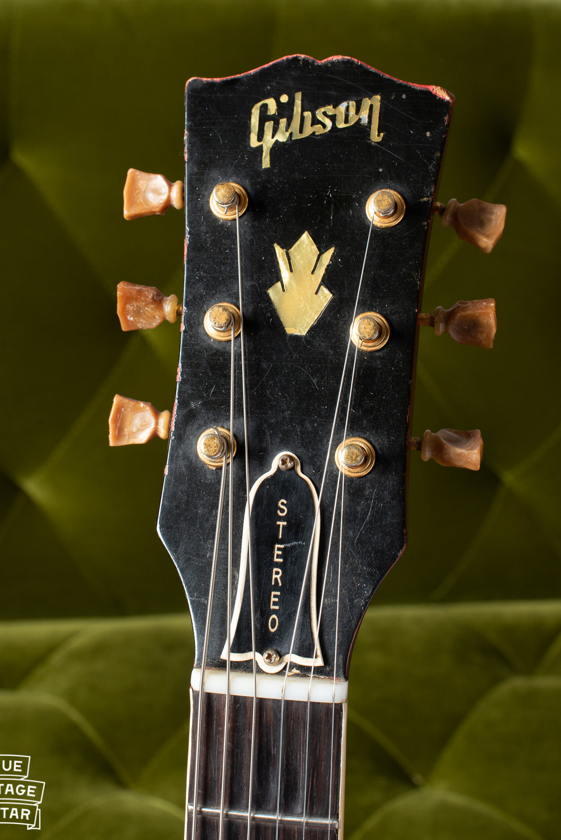 Gibson headstock ES-345 1960 with Stereo truss rod cover
