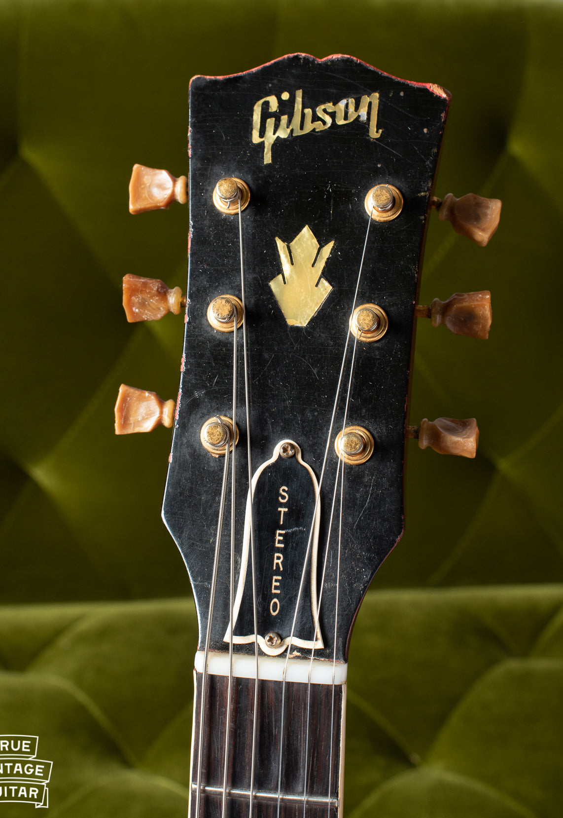 Gibson headstock ES-345 1960 with Stereo truss rod cover