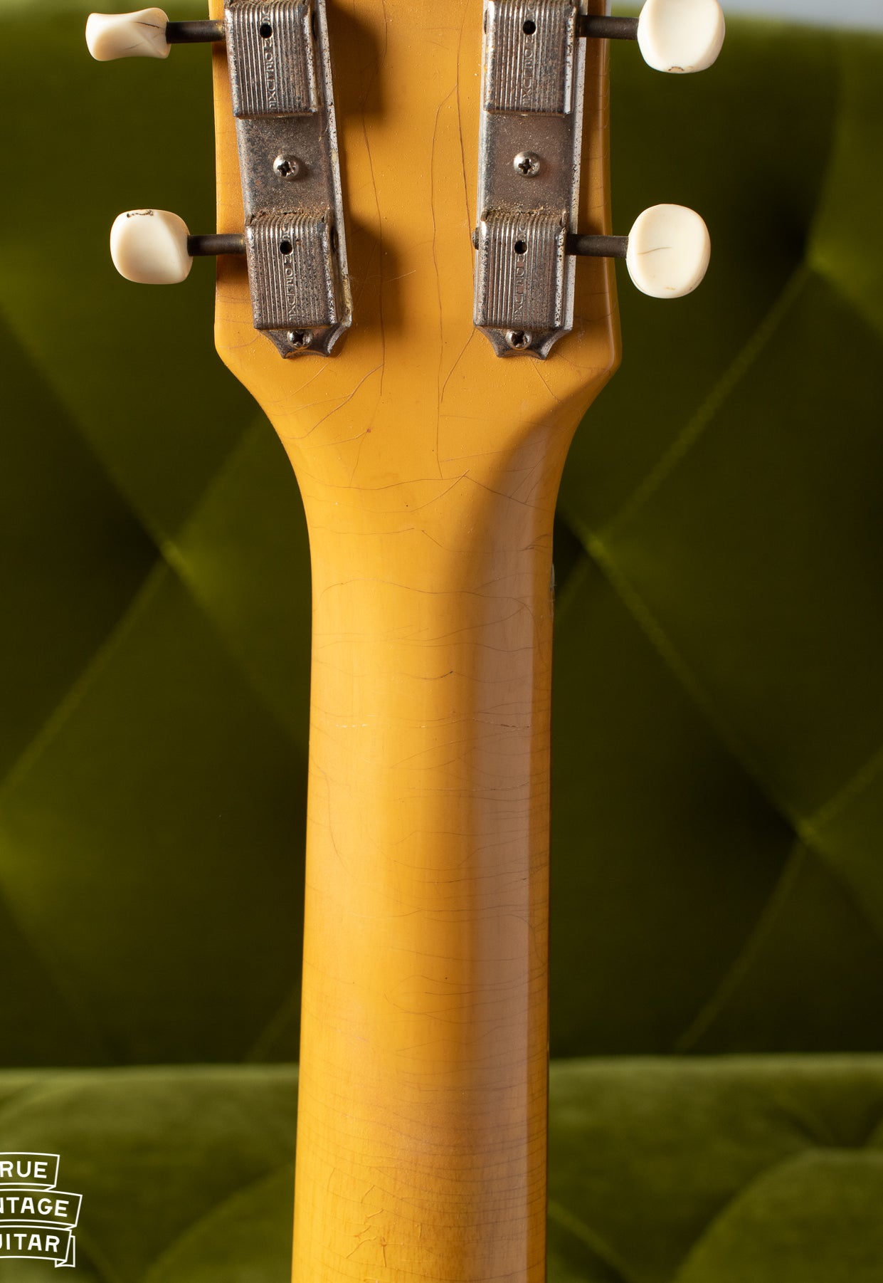Headstock repaired neck on Gibson Les paul TV Model 1958