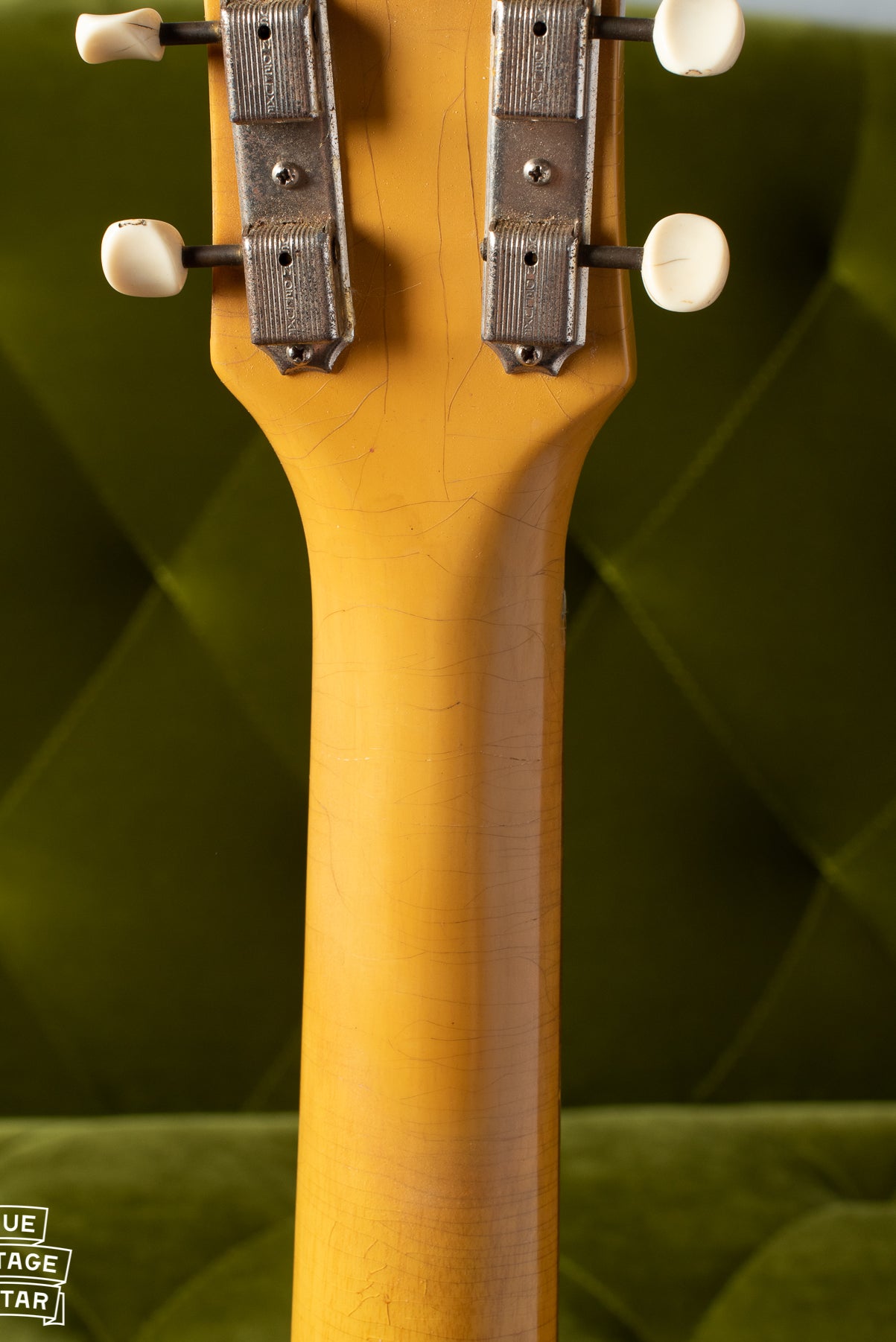 Headstock repaired neck on Gibson Les paul TV Model 1958