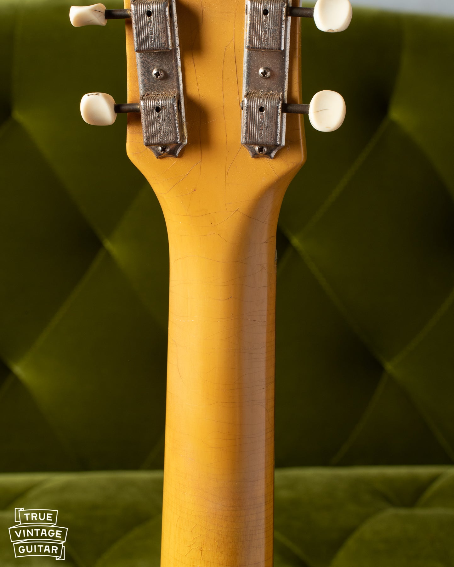 Headstock repaired neck on Gibson Les paul TV Model 1958