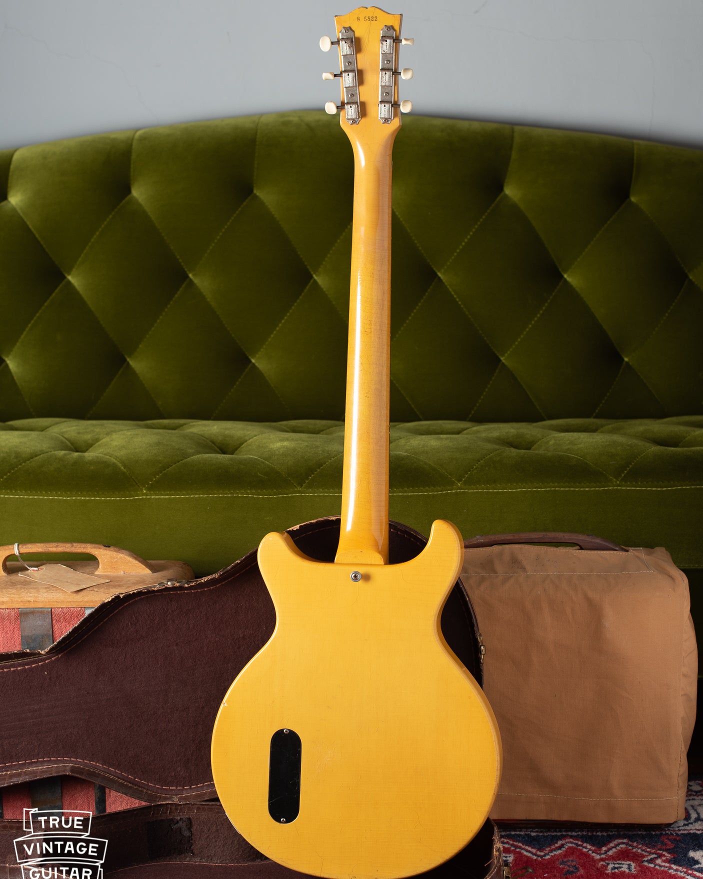 Back of Gibson Les Paul TV Model 1958 guitar