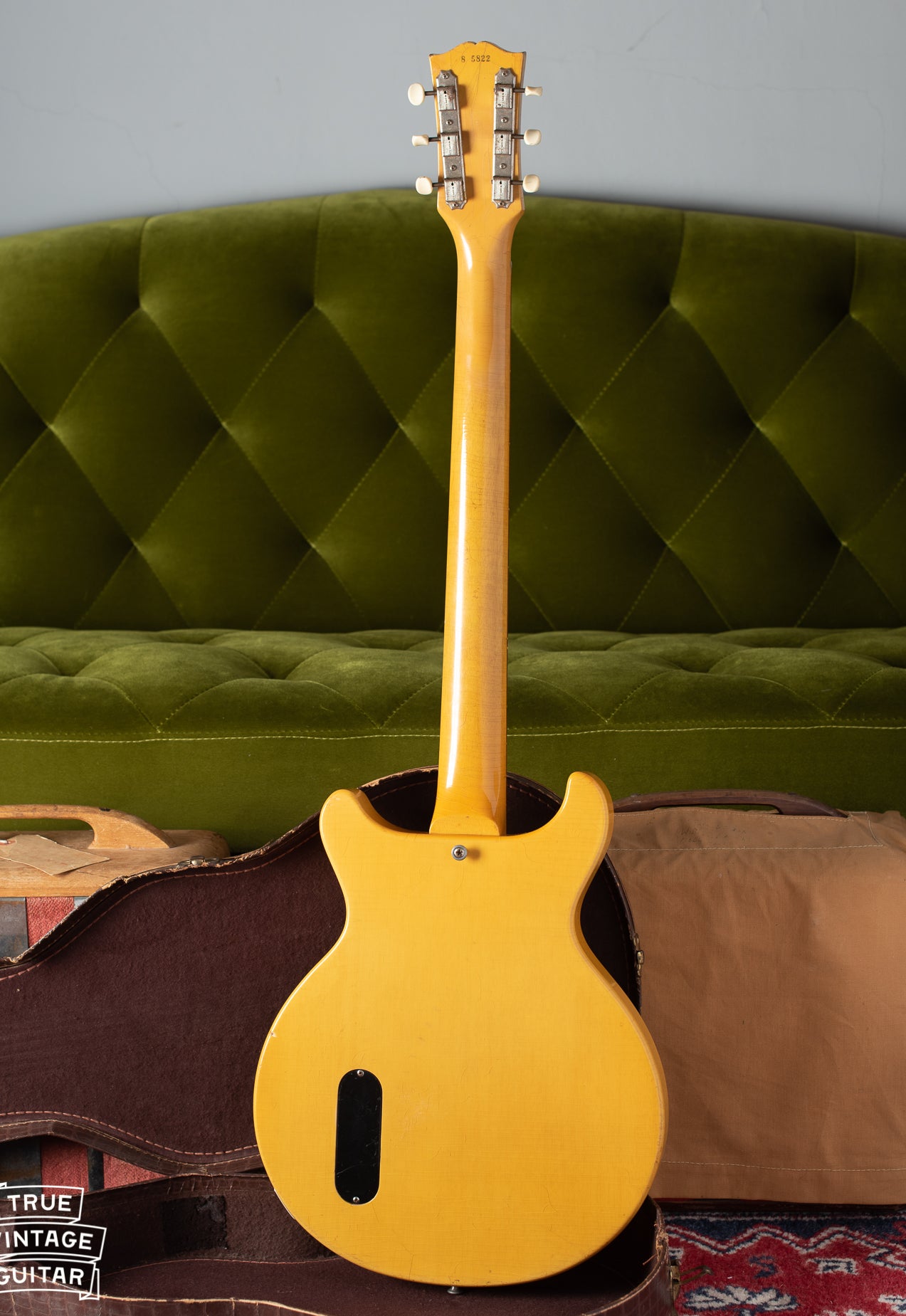 Back of Gibson Les Paul TV Model 1958 guitar