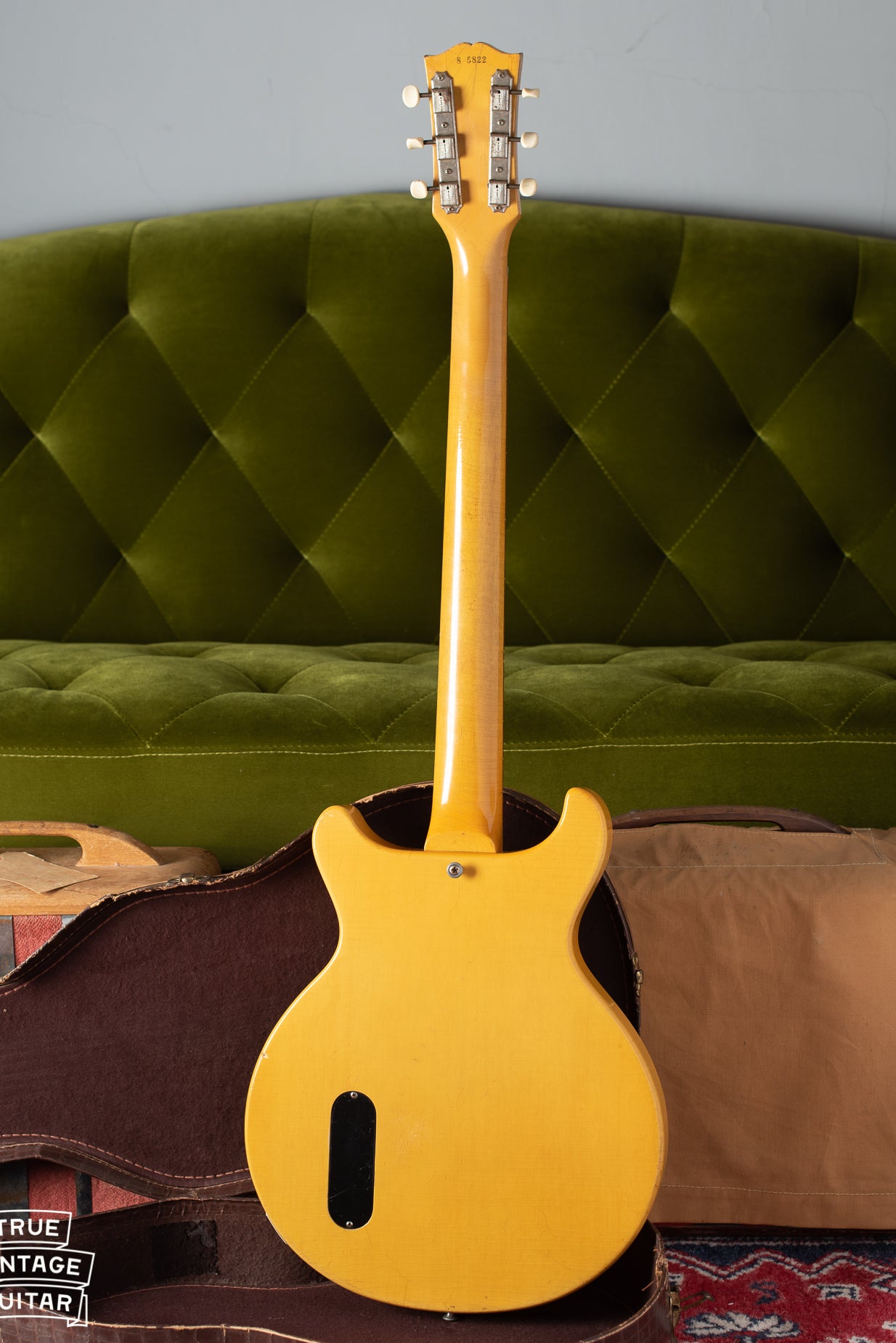 Back of Gibson Les Paul TV Model 1958 guitar