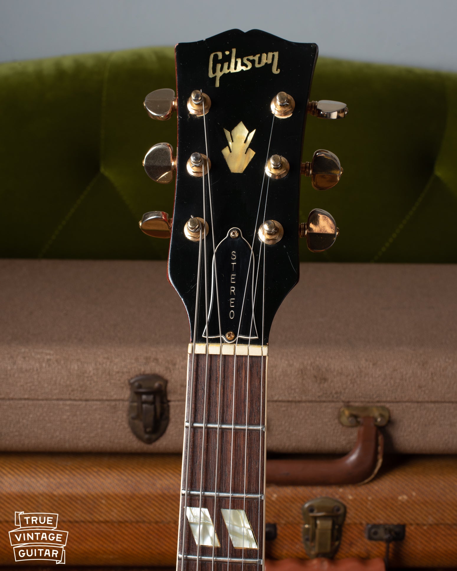 Gibson stereo guitar headstock 1966