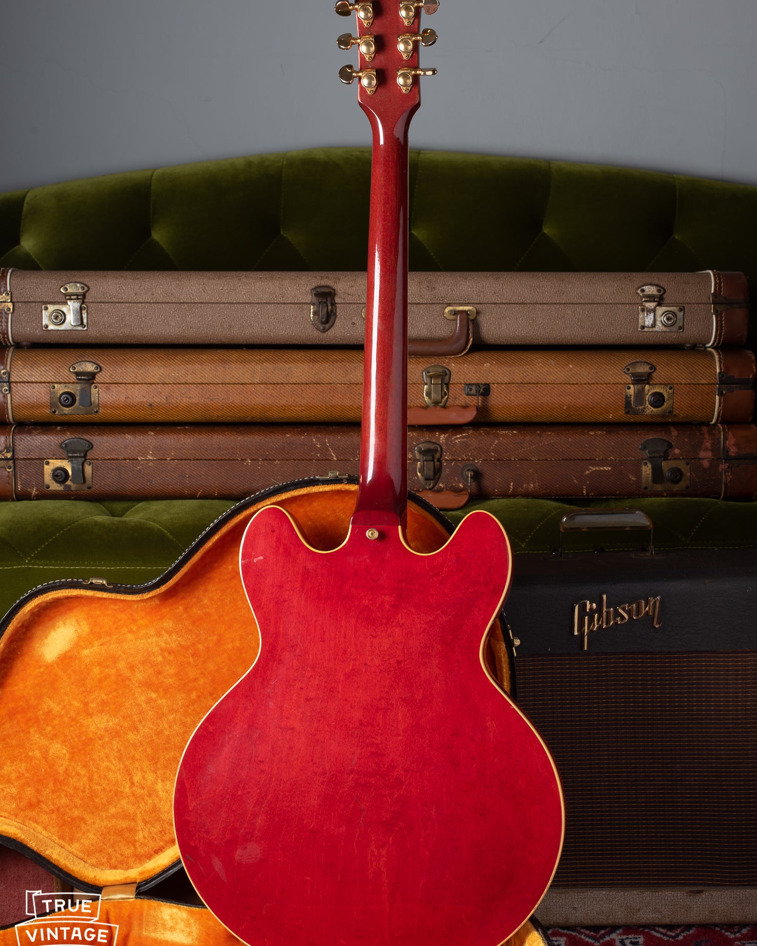 Back of Gibson ES-345 1966 red