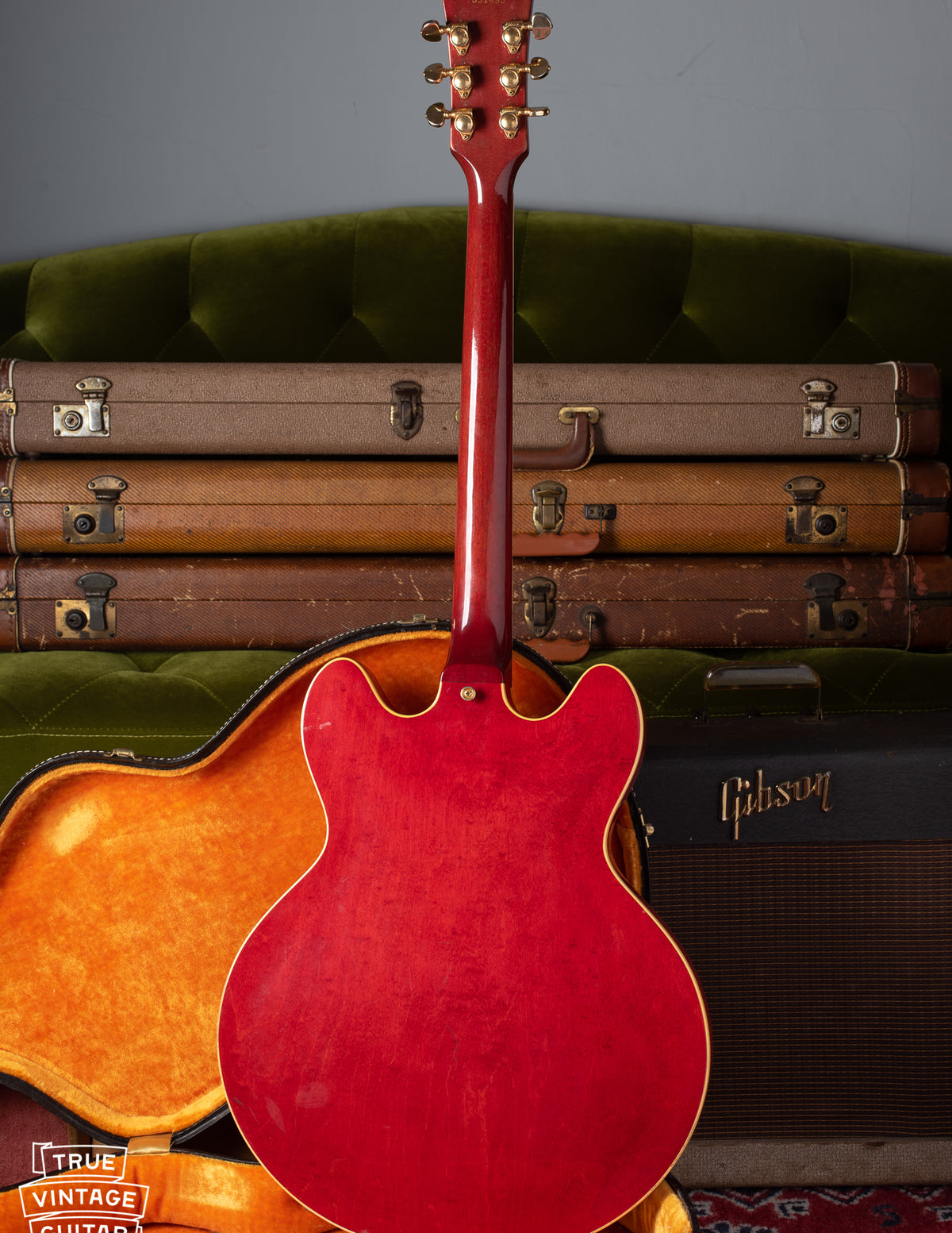 Back of Gibson ES-345 1966 red