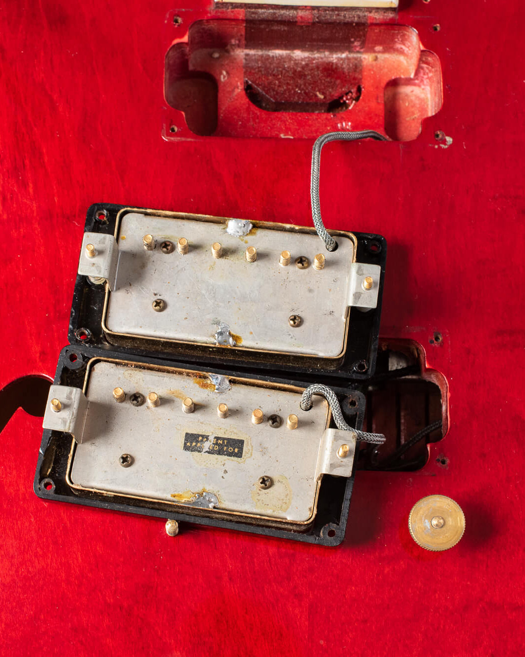 PAF Patent Applied For pickups on Gibson ES-355 1961