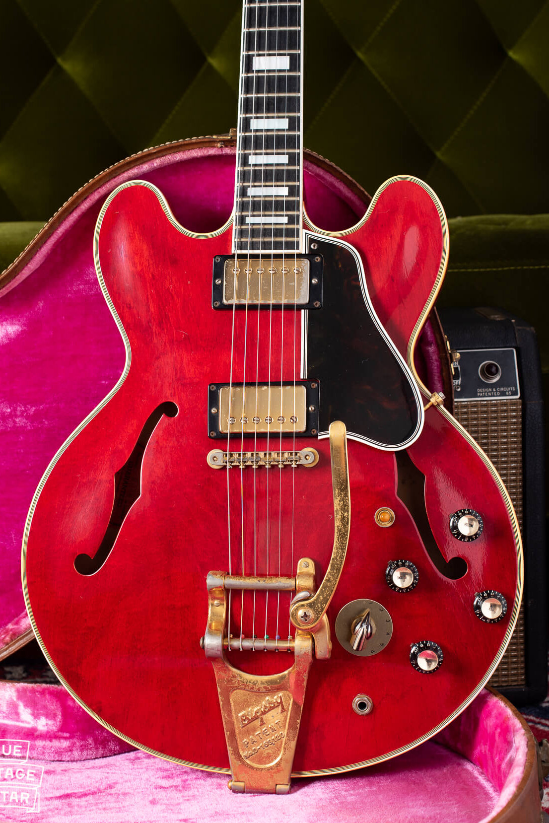 Gibson ES-355 1961 Cherry Red with stereo output and varitone switch.
