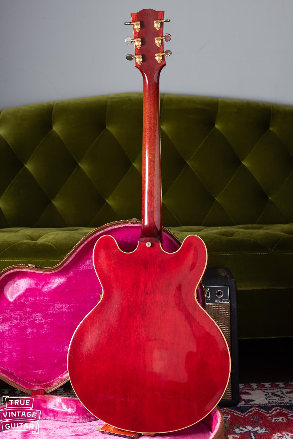 Back of Gibson ES-355 1961 Cherry Red