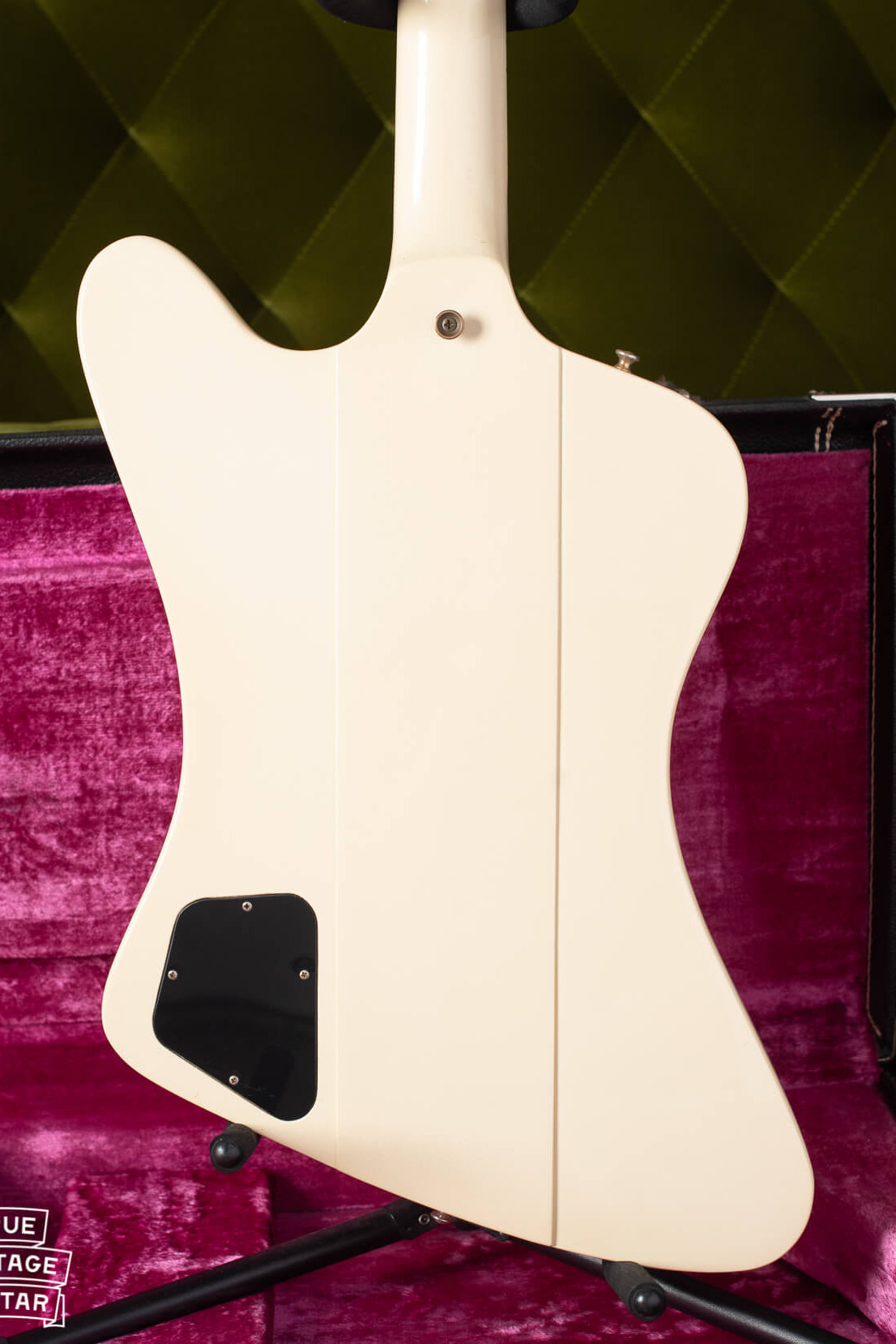 Back of neck through body of 1977 Gibson Firebird 76 White