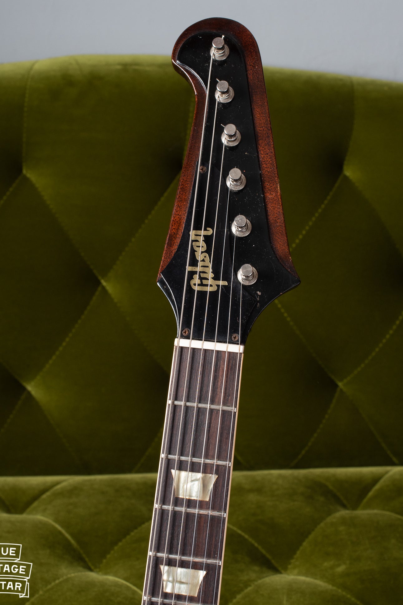 Reverse style headstock and neck on Gibson Firebird 1964