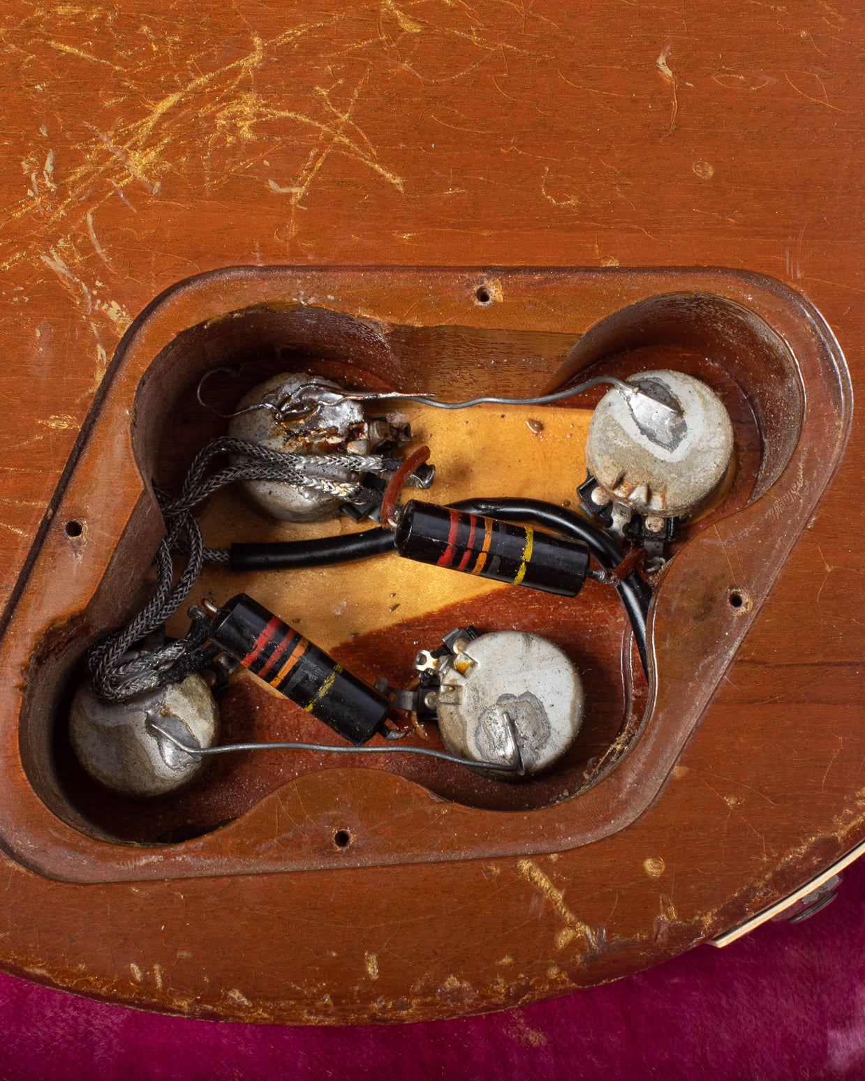 Control cavity for Gibson Les Paul goldtop 1956