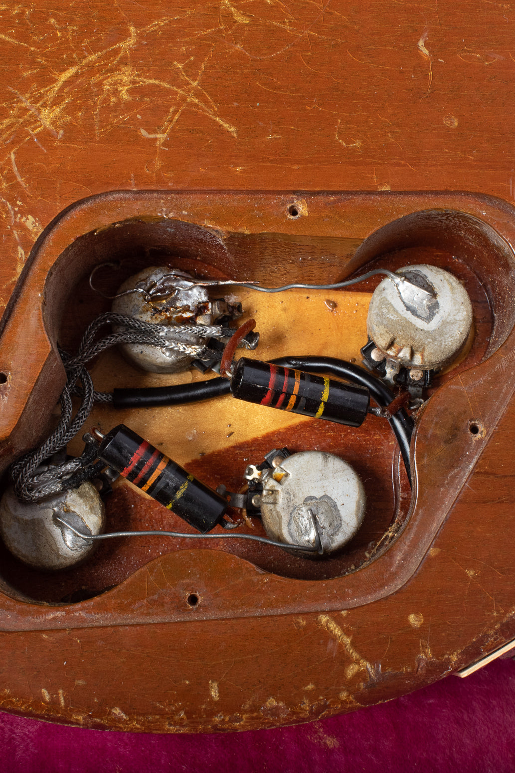 Control cavity for Gibson Les Paul goldtop 1956