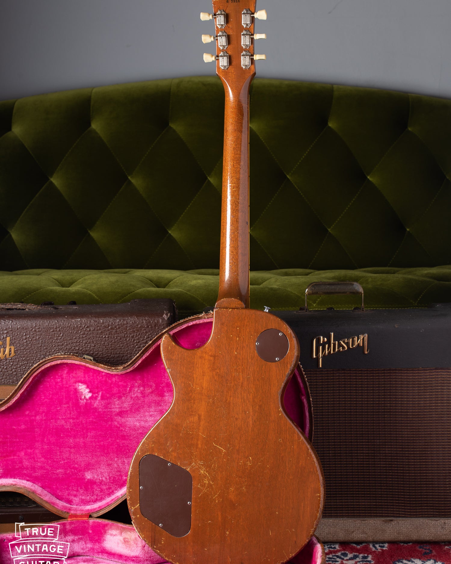 back of Gibson Les Paul gold 1956