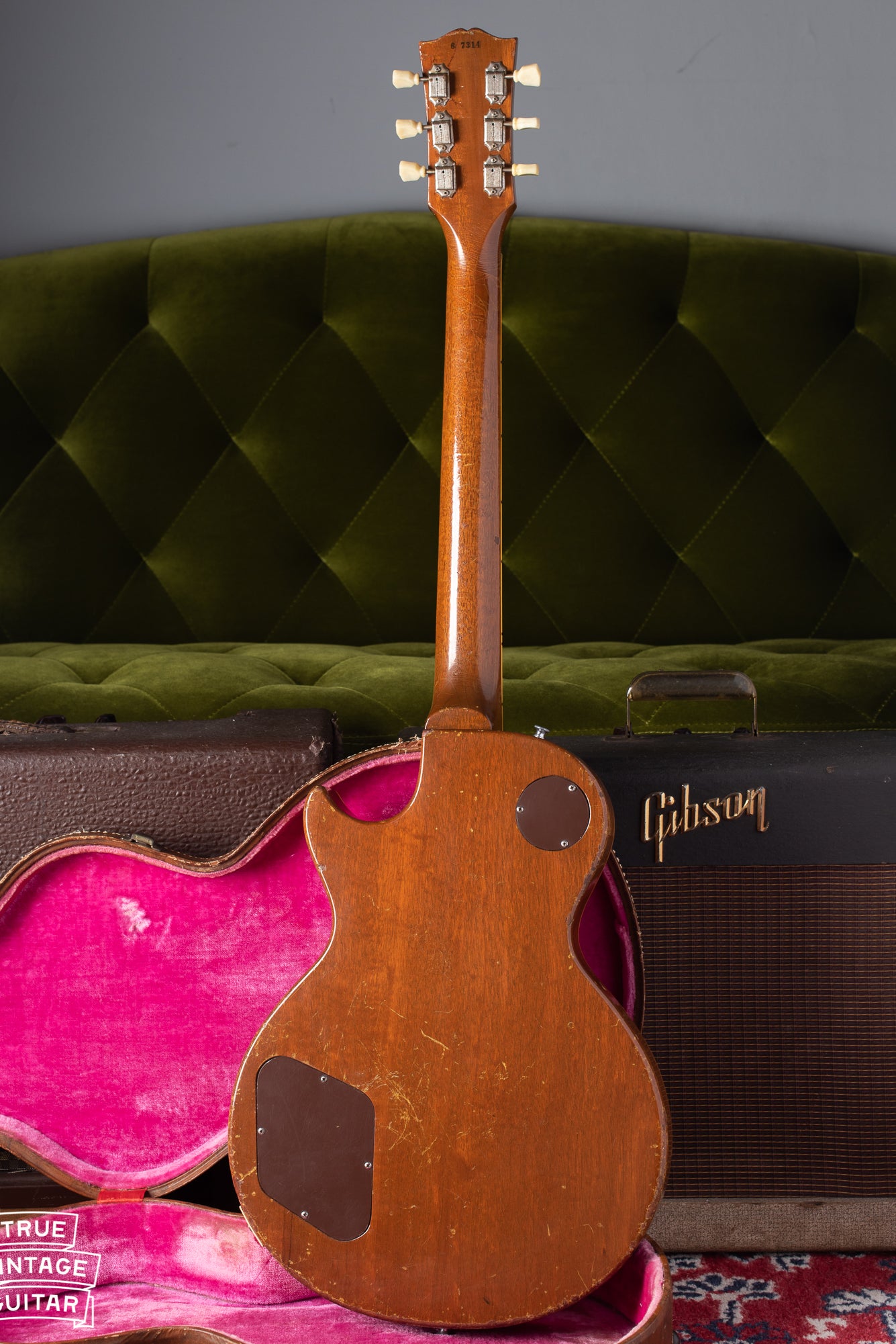 back of Gibson Les Paul gold 1956