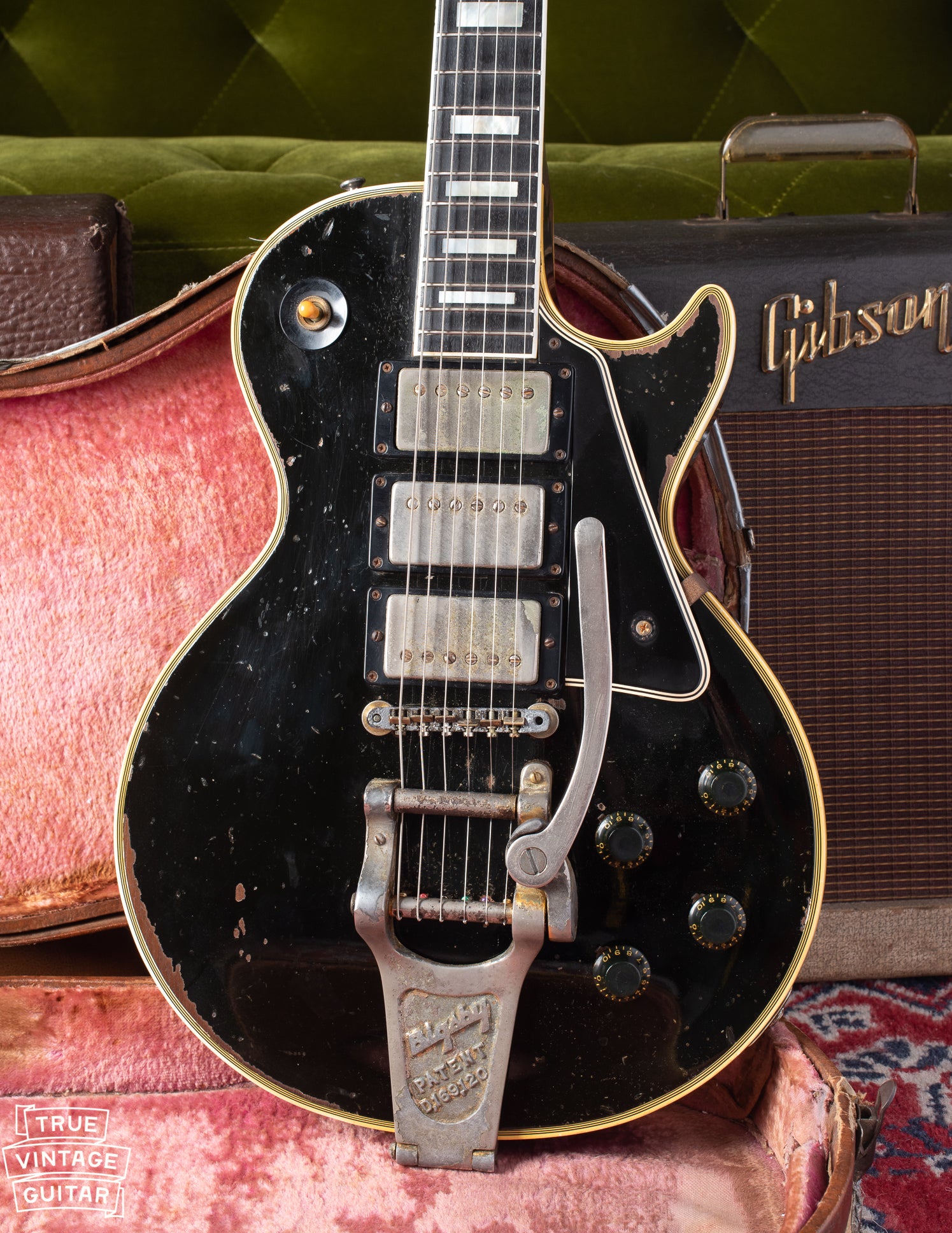 Gibson Les Paul Custom 1960 black and gold