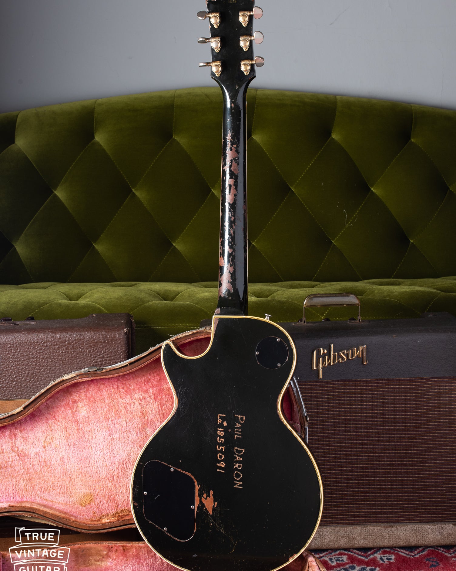 Back of Gibson Les Paul Custom 1960