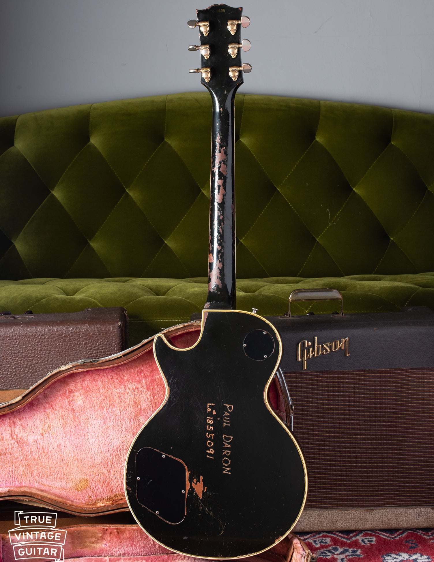 Back of Gibson Les Paul Custom 1960