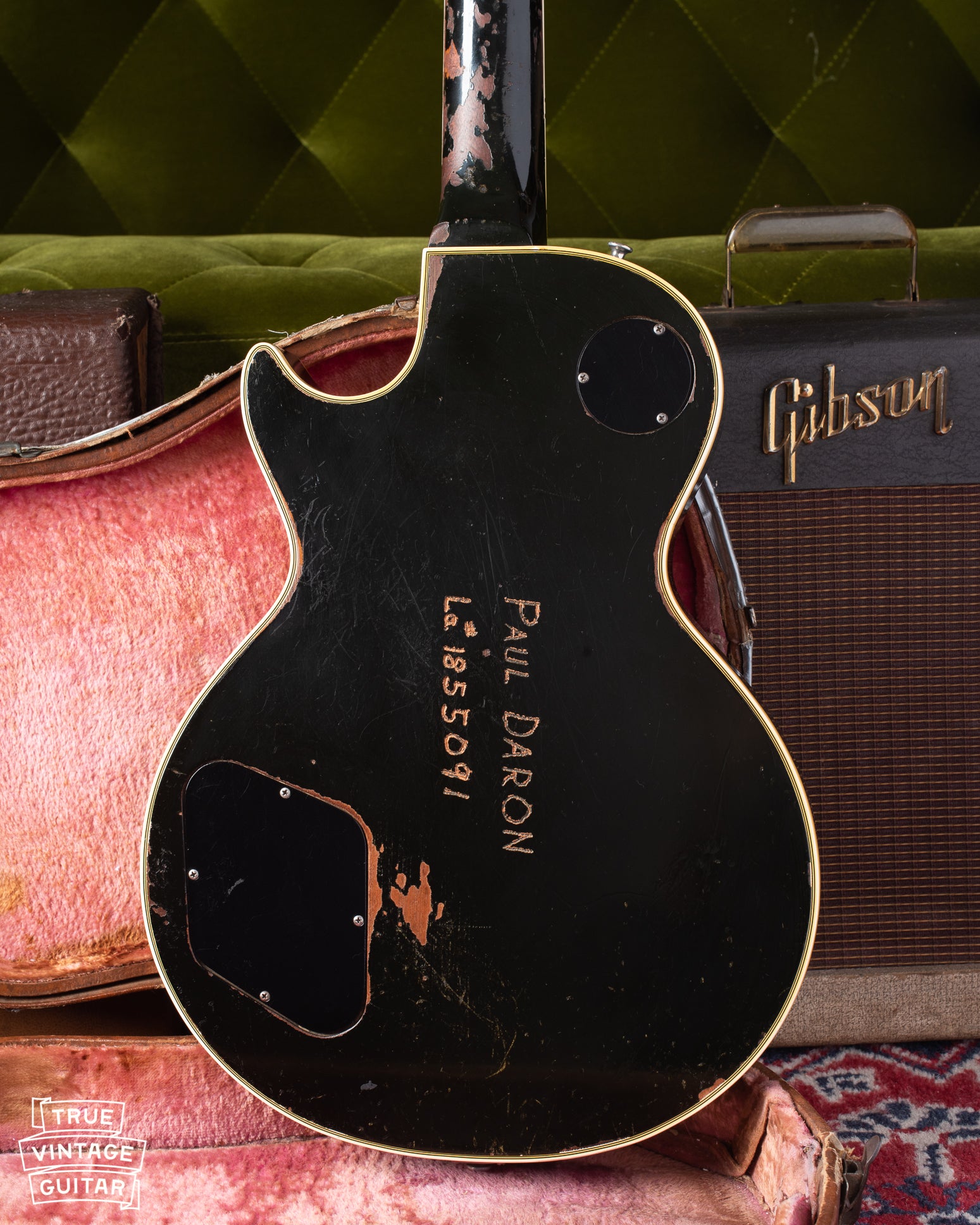 Back of body of Gibson Les Paul Custom 1960