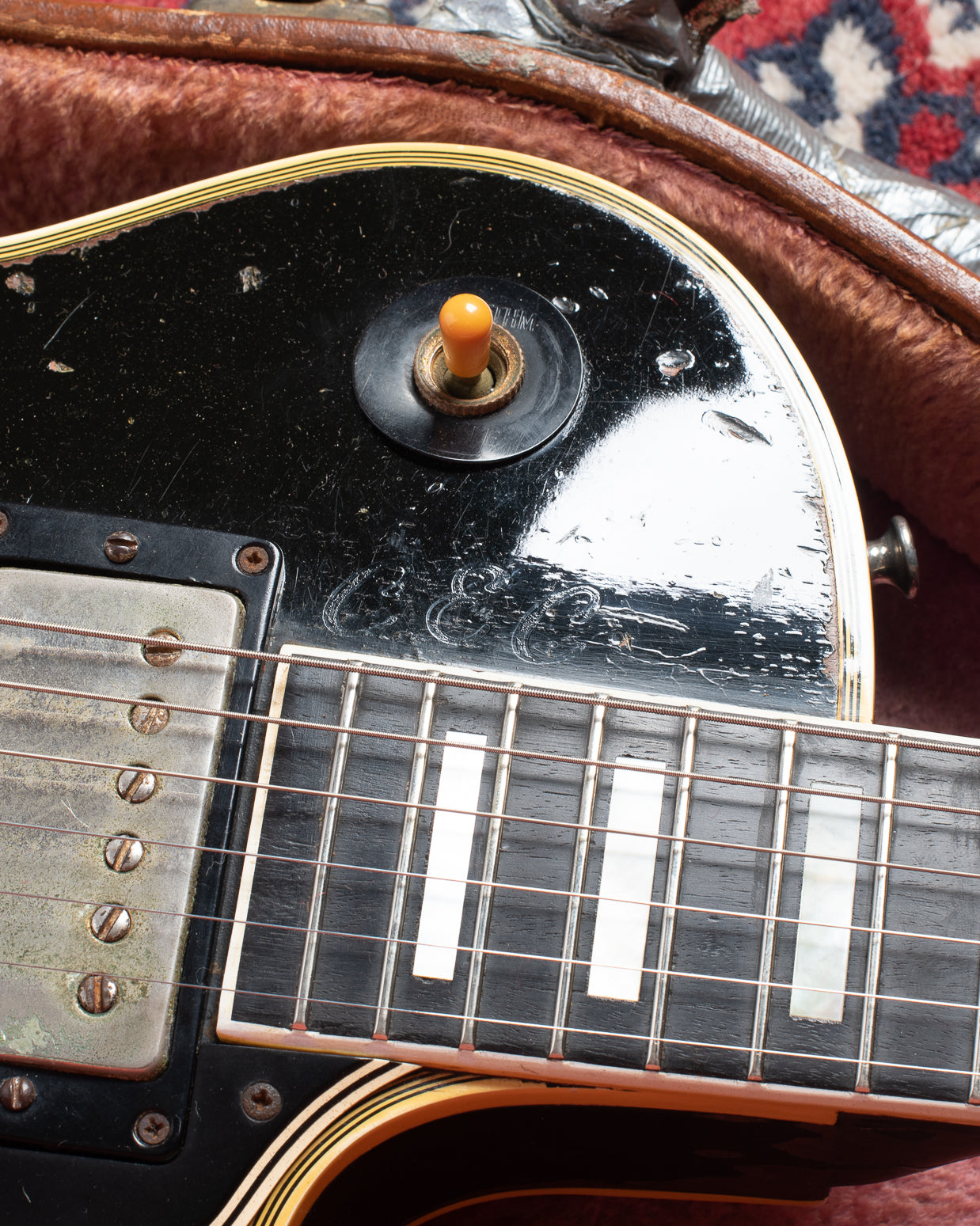 CEC initials on Gibson Les Paul Custom 1960