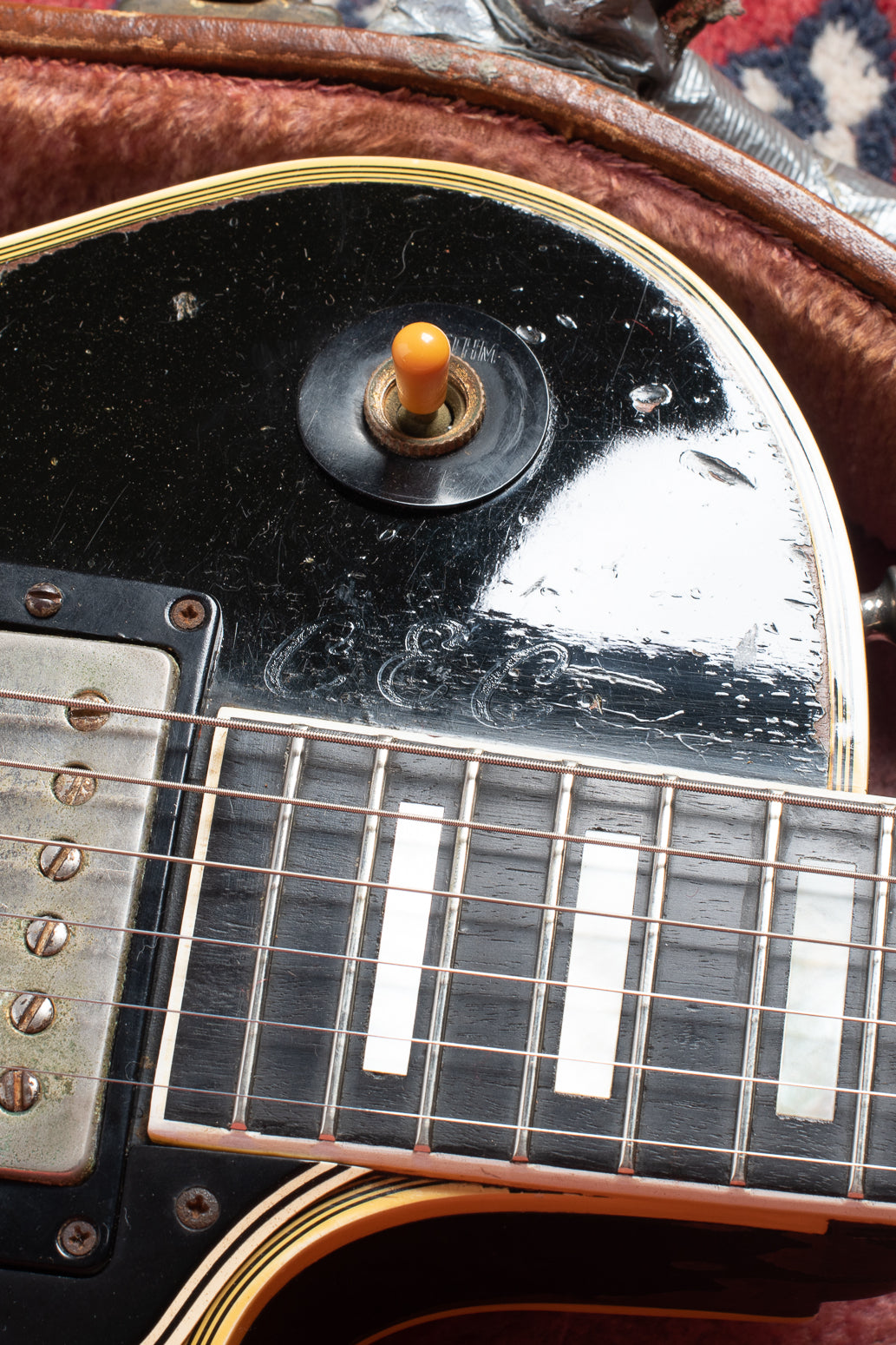 CEC initials on Gibson Les Paul Custom 1960