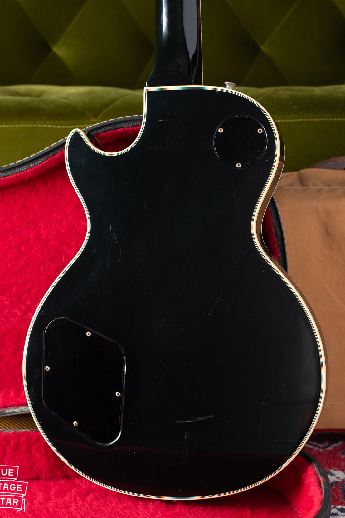 Back of body of Gibson Les Paul Custom 1974