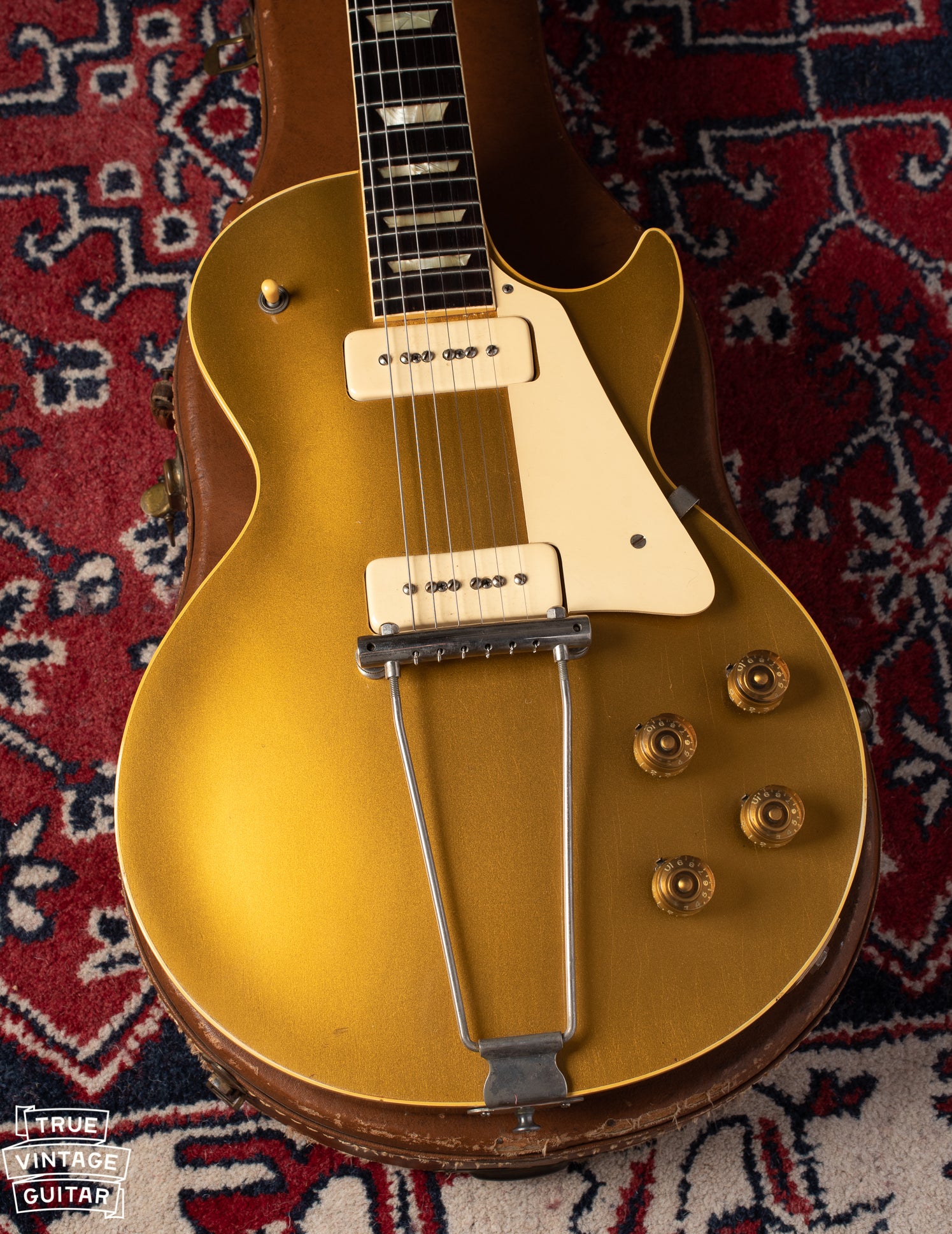 1952 goldtop Gibson Les Paul guitar