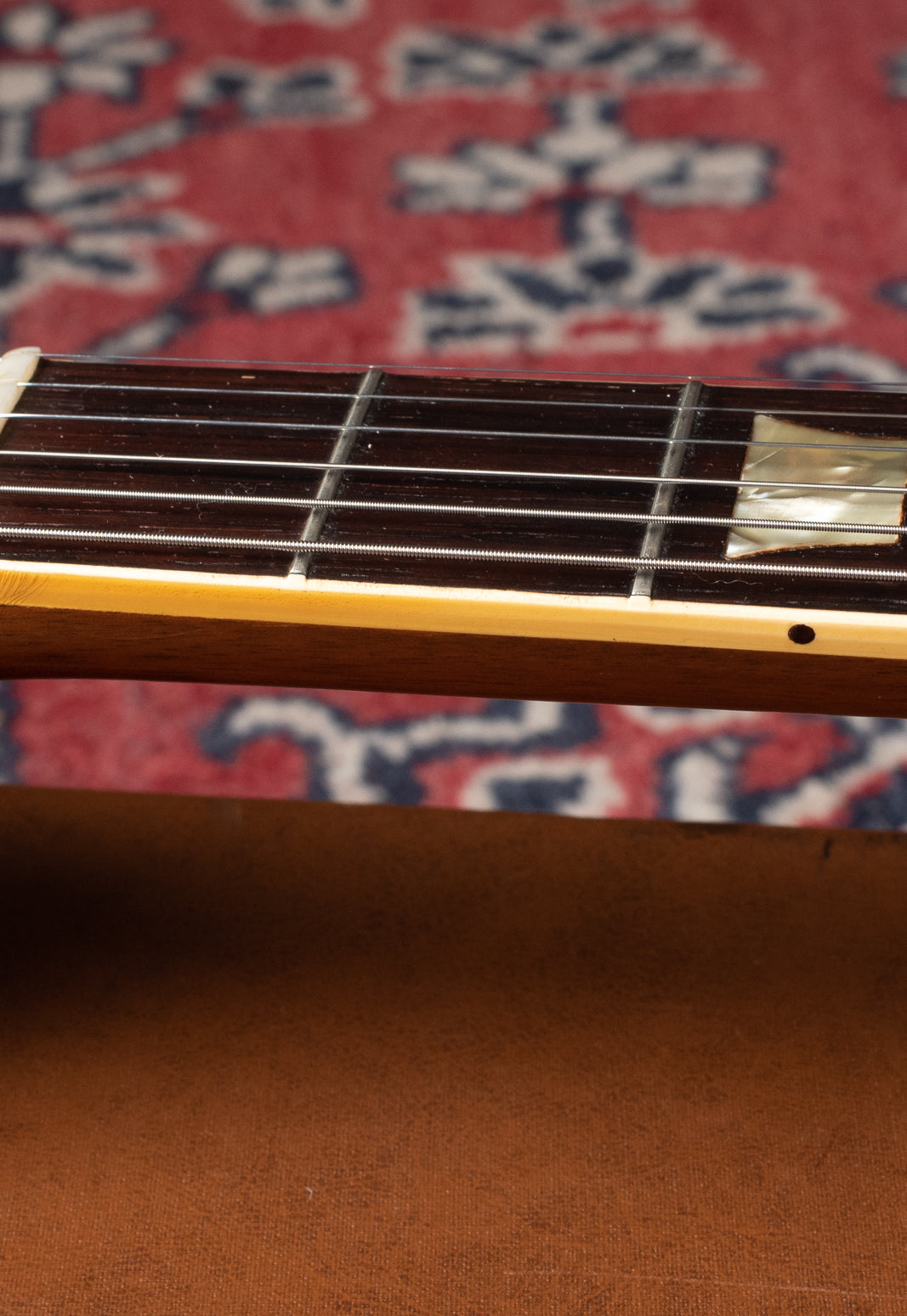 Original nut and frets with binding nibs