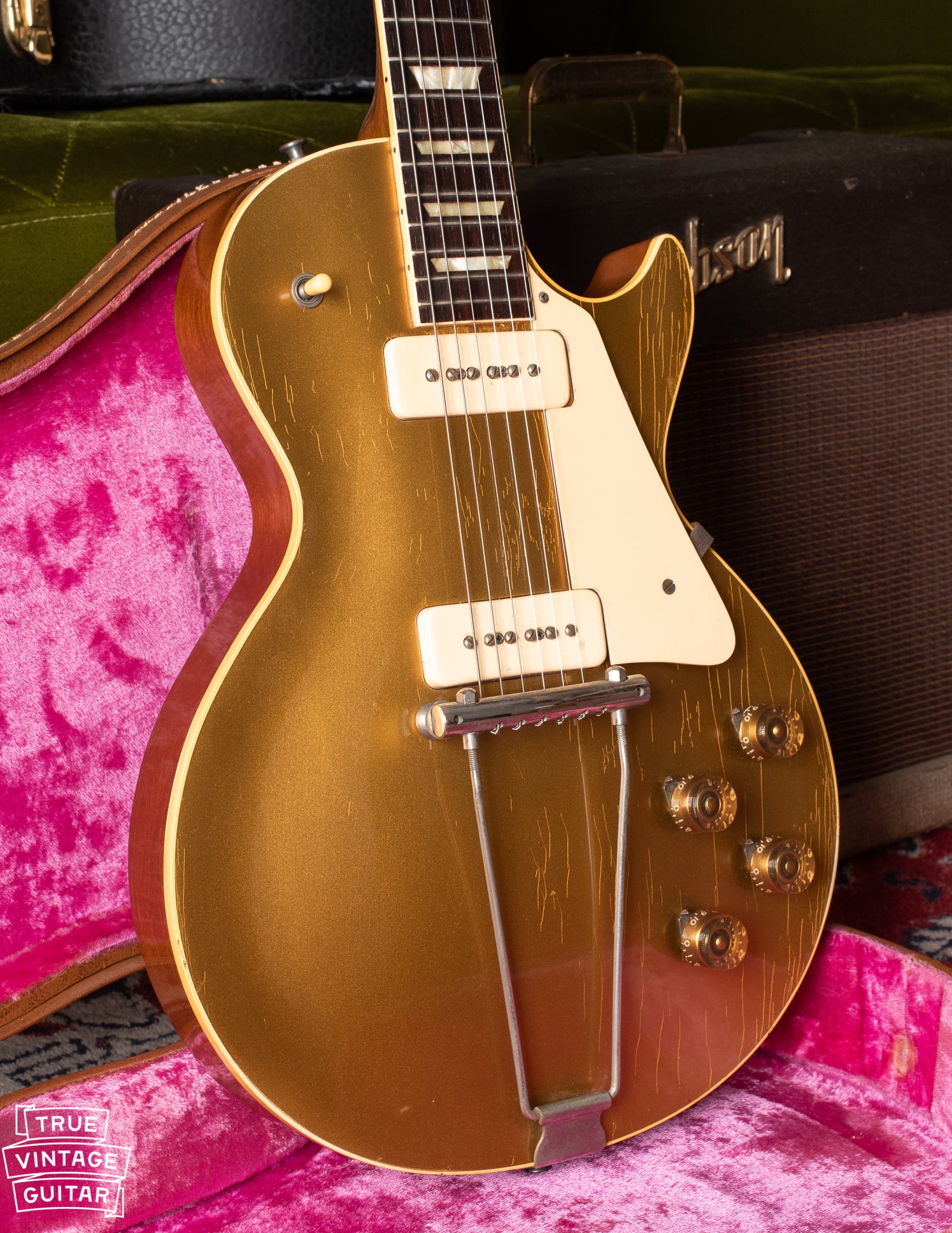 Finish checking on original 1950s Gibson Les Paul goldotp