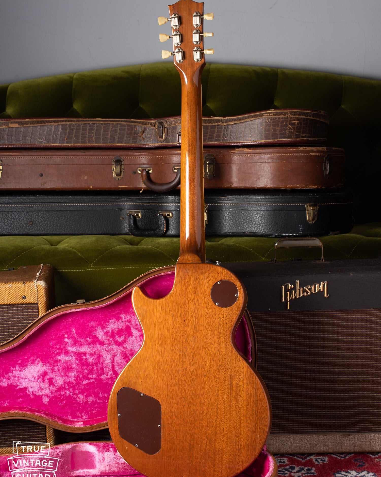 Back of 1952 Gibson Les Paul guitar original