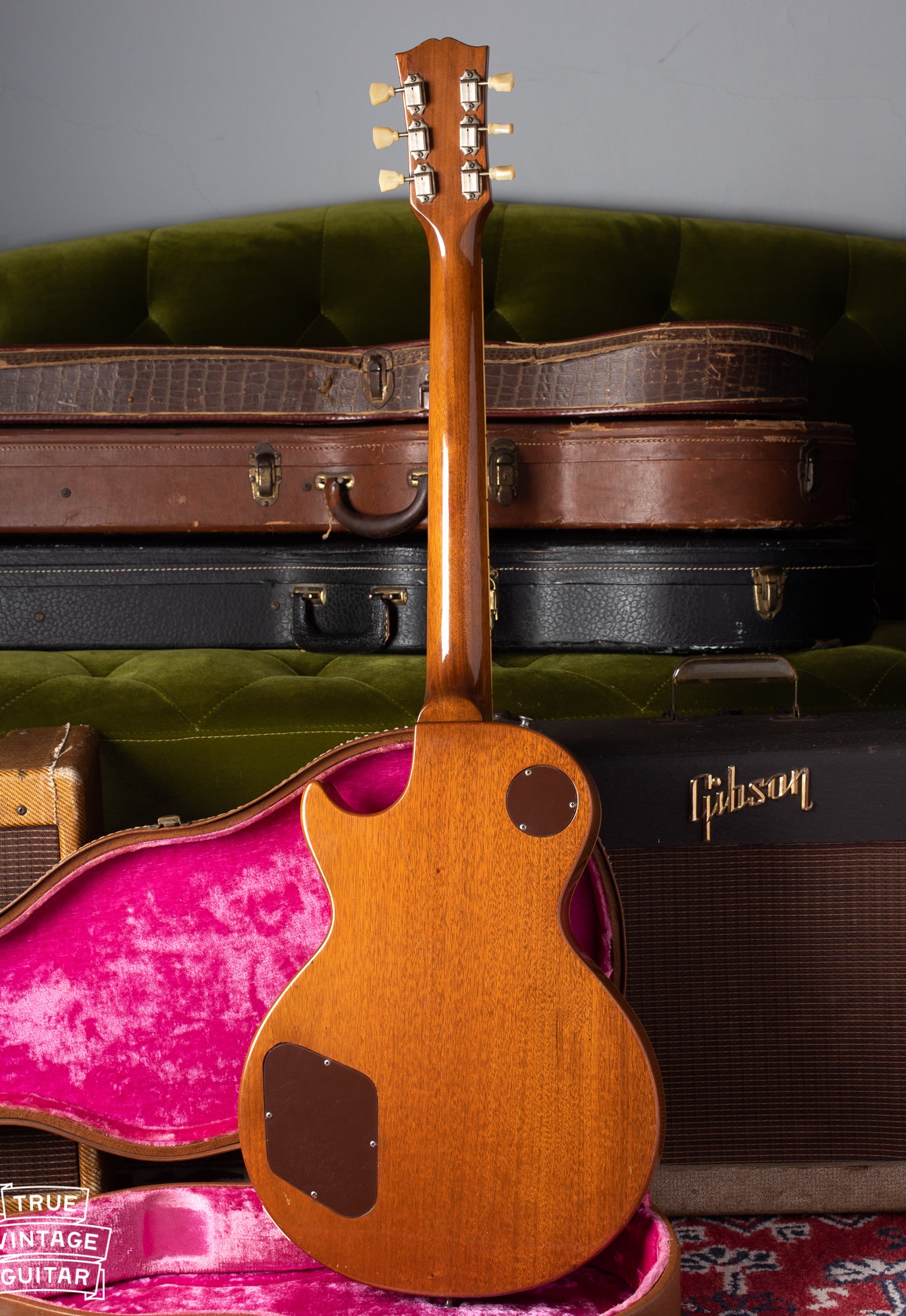 Back of 1952 Gibson Les Paul guitar original