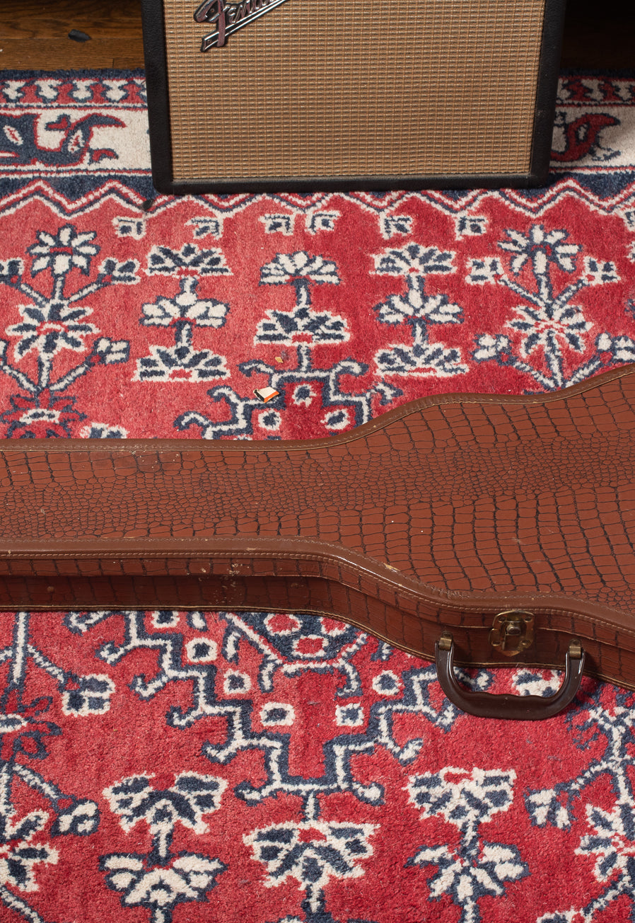 Brown alligator case for Les Paul guitars 1950s
