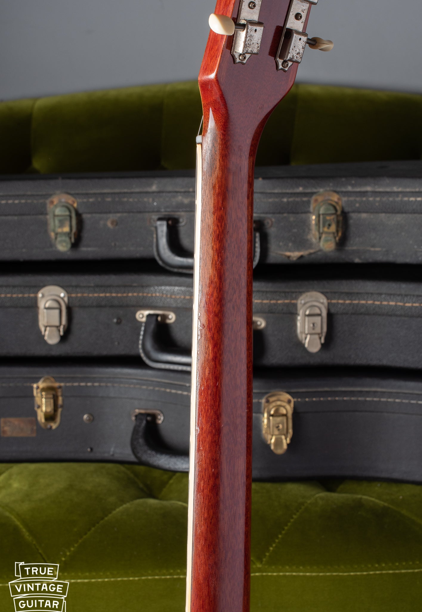 Fretboard edge wear on neck