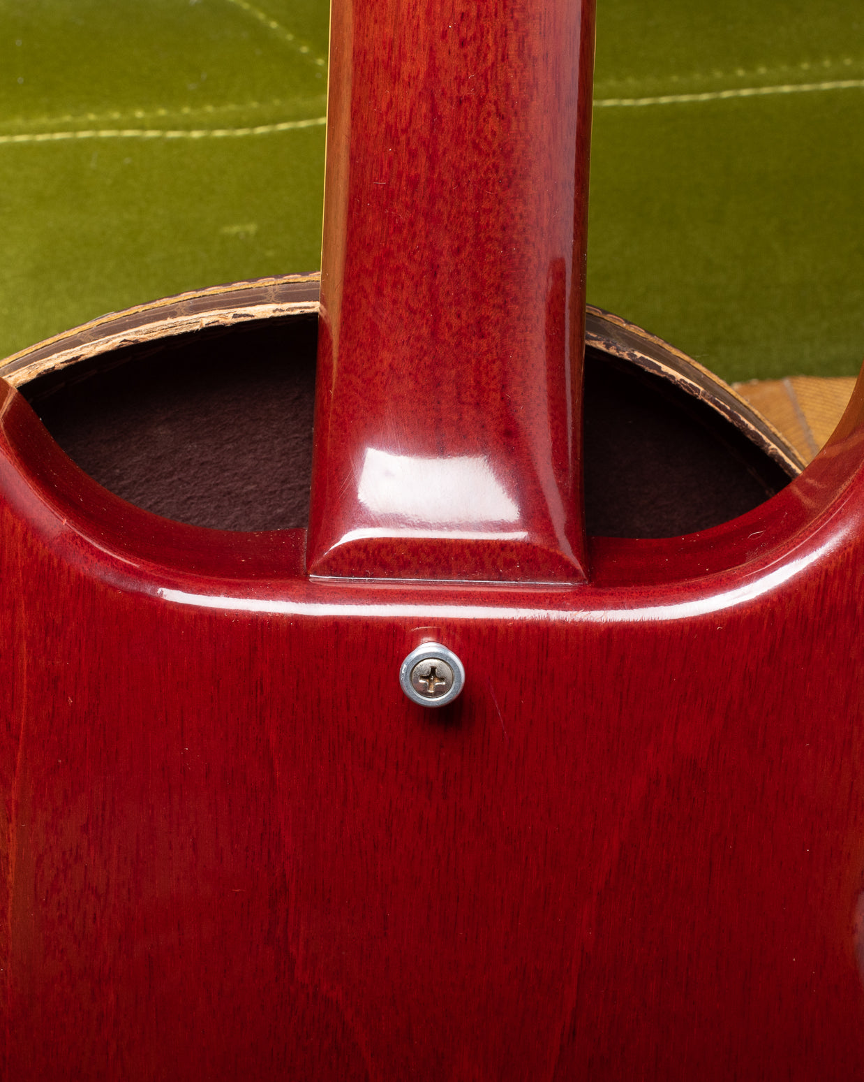 Neck heel of Gibson Les Paul Special 1960