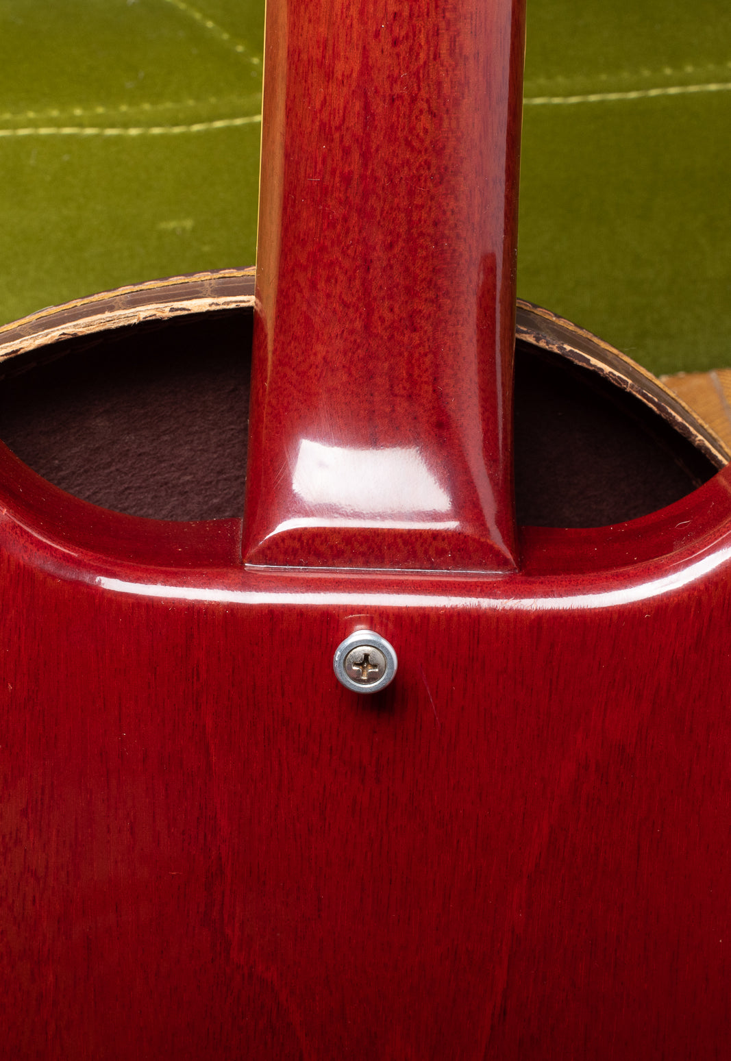 Neck heel of Gibson Les Paul Special 1960