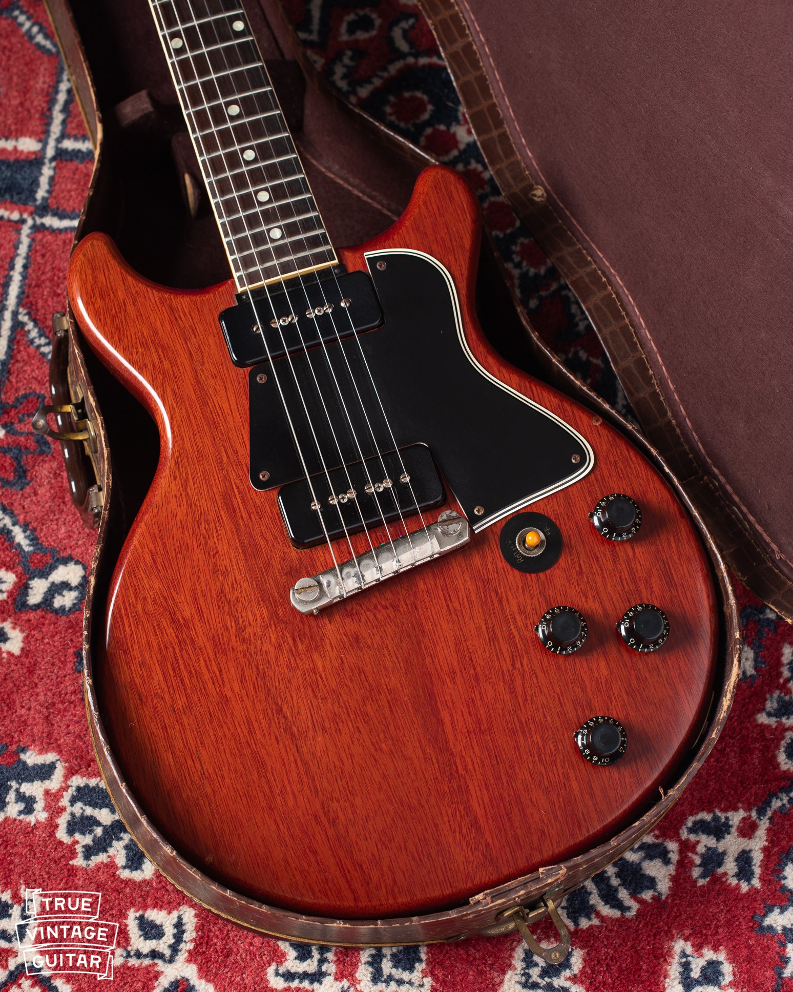 Gibson Les Paul red vintage 1950s double cutaway in case