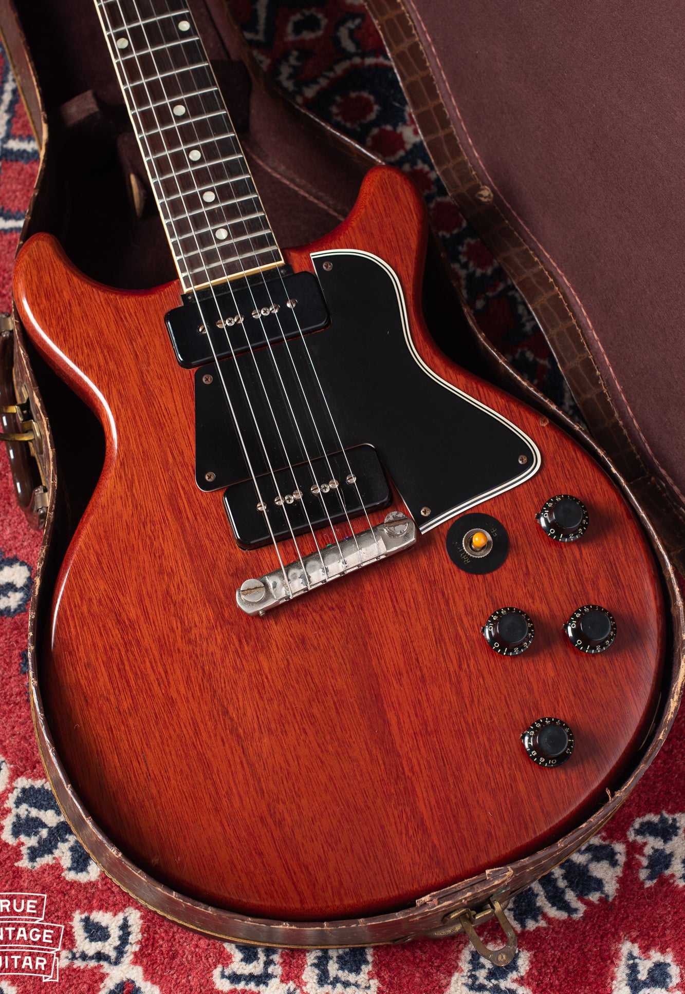 Gibson Les Paul red vintage 1950s double cutaway in case