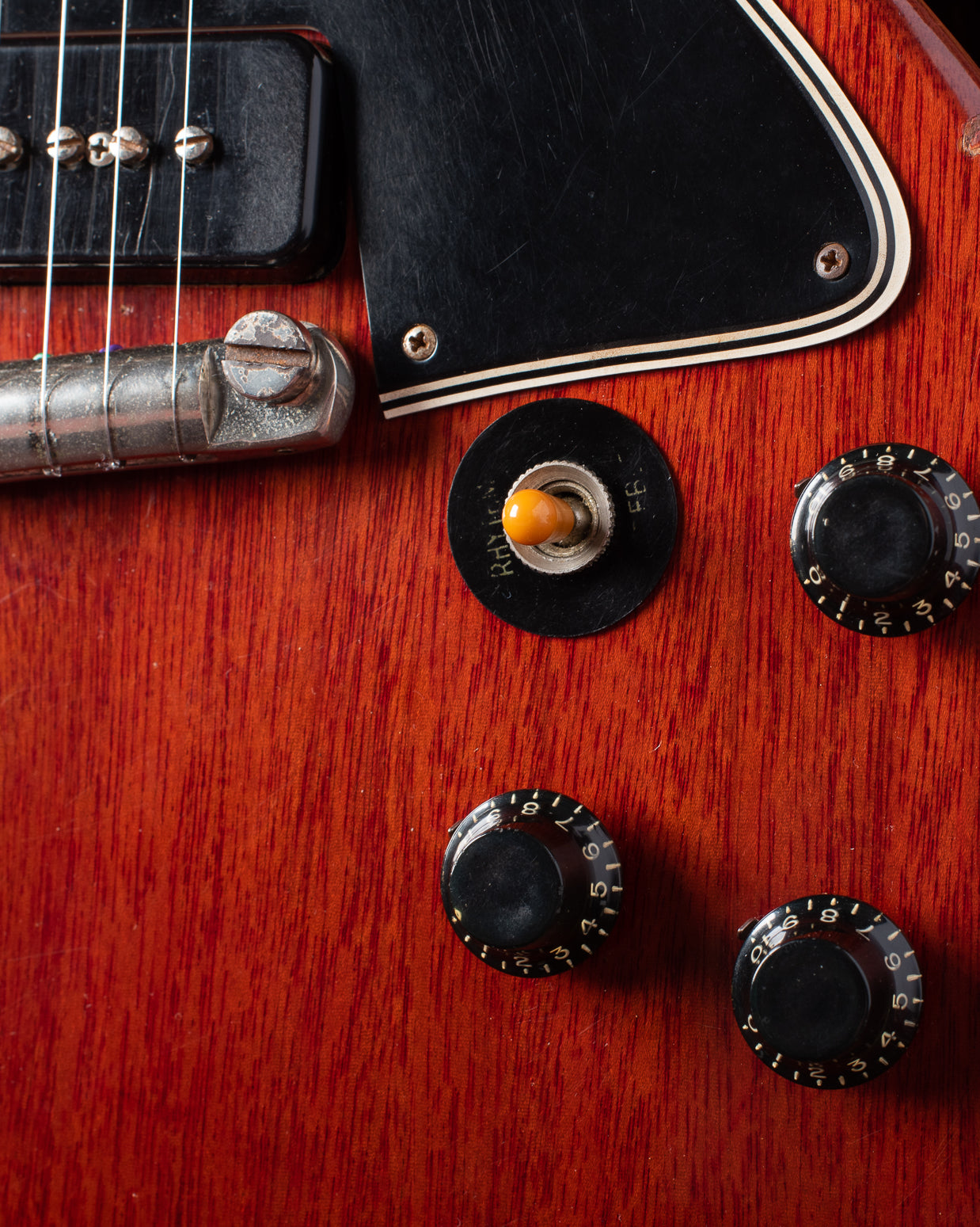 Catalin switch tip on Gibson Les Paul Special 1960