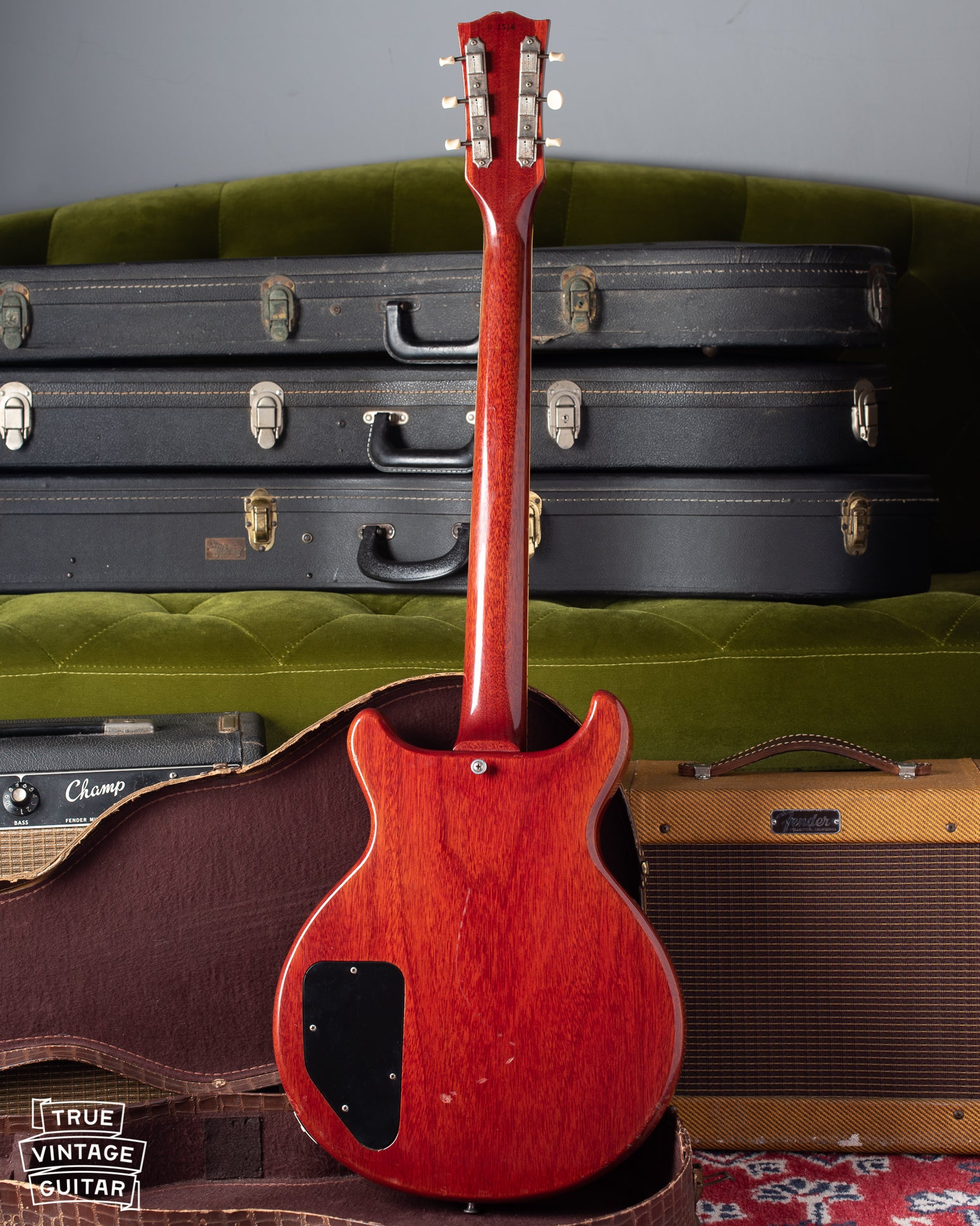 Back of Gibson Les Paul Special 1960 double cut body style