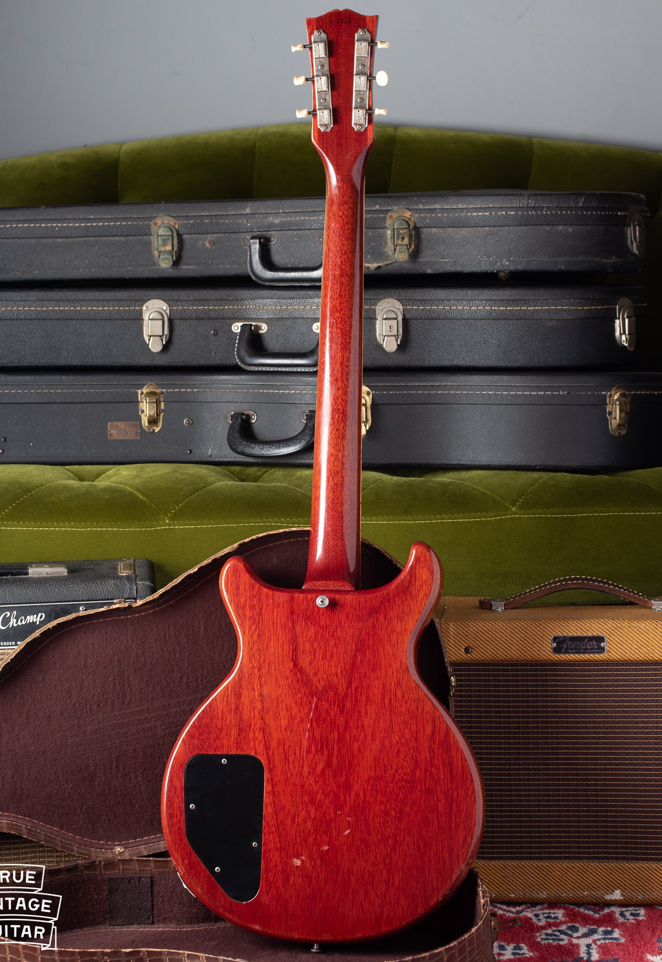Back of Gibson Les Paul Special 1960 double cut body style