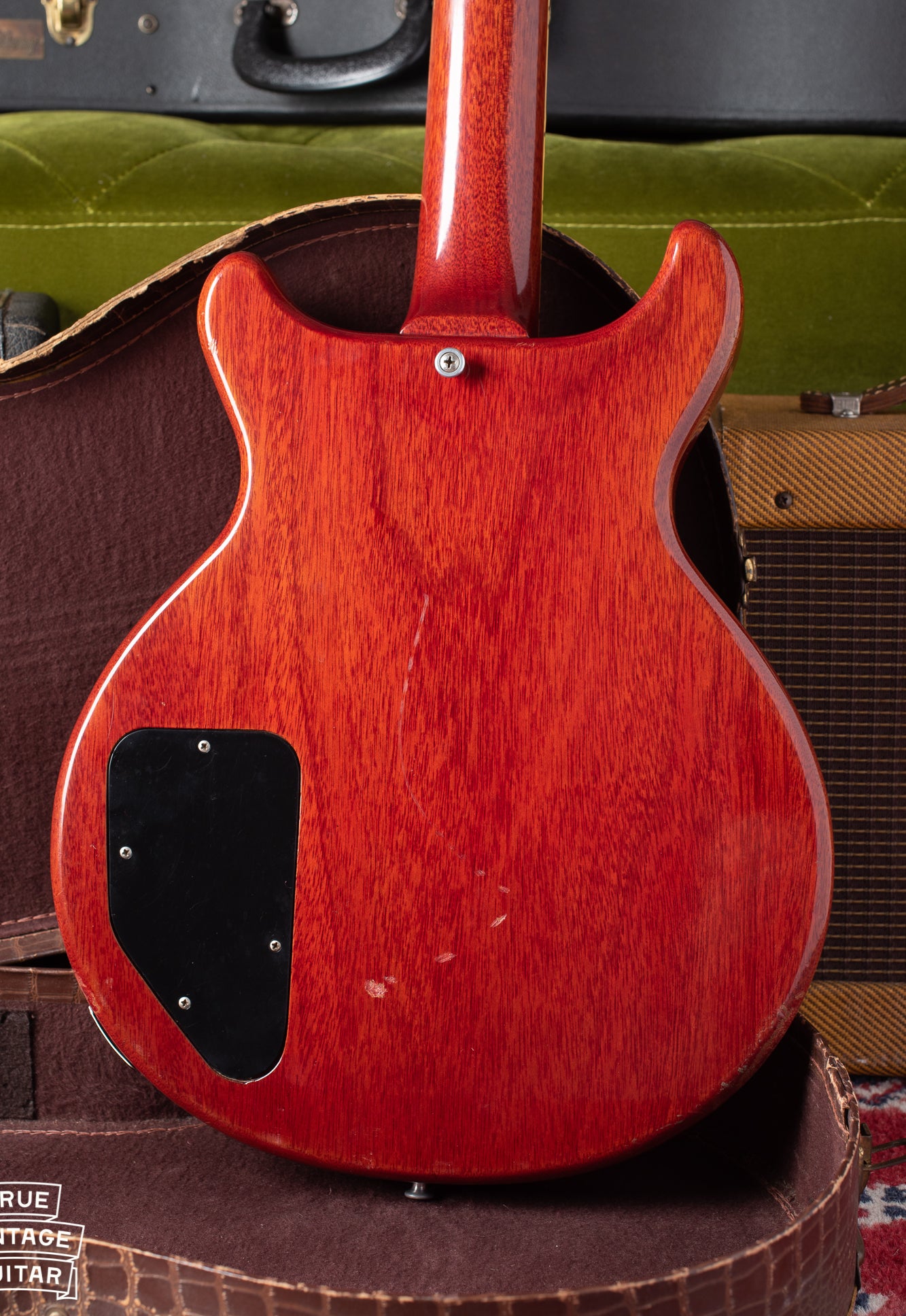 back of Gibson Les Paul Special double cutaway 1960 Red