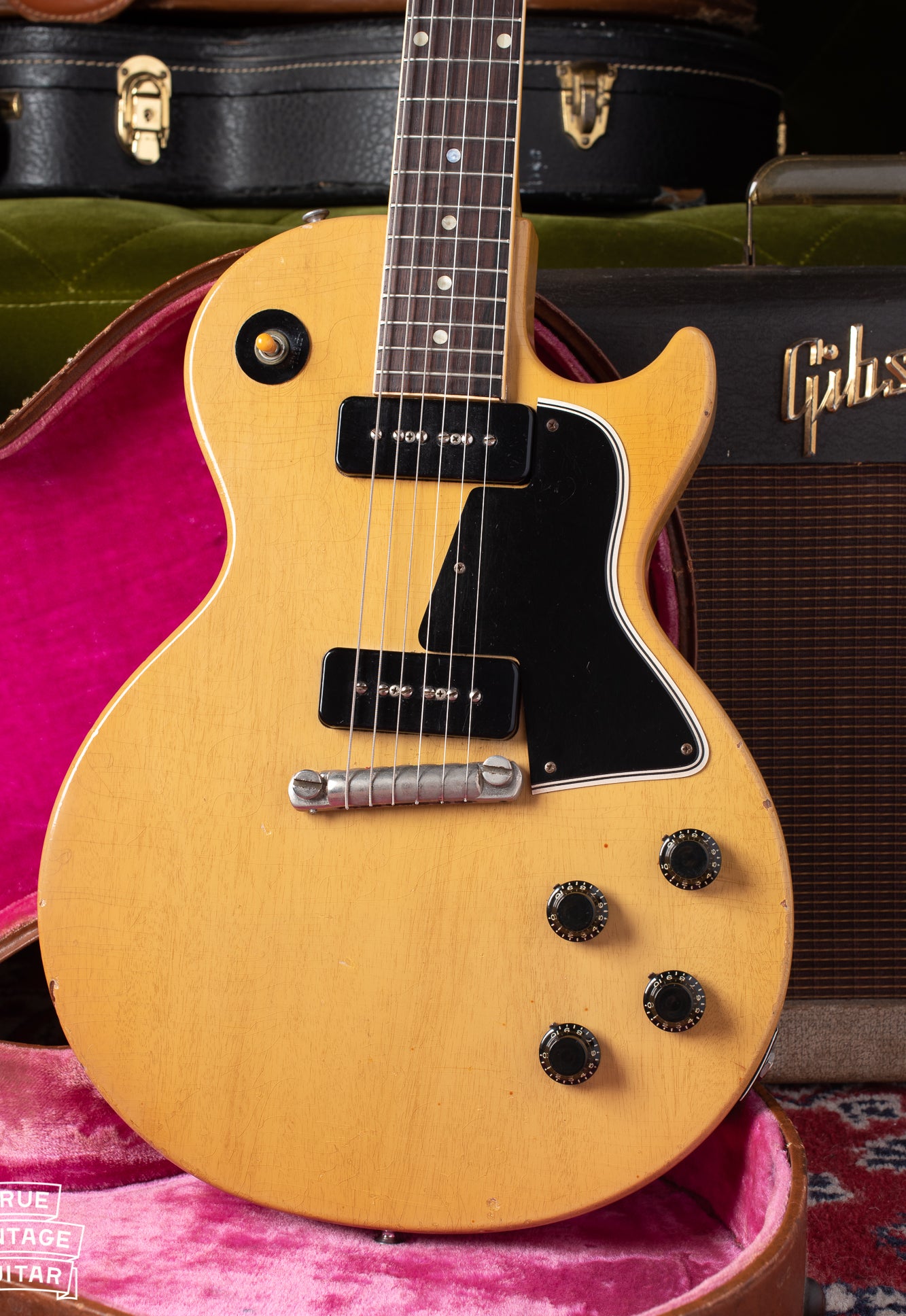 1956 Gibson Les Paul yellow guitar Special