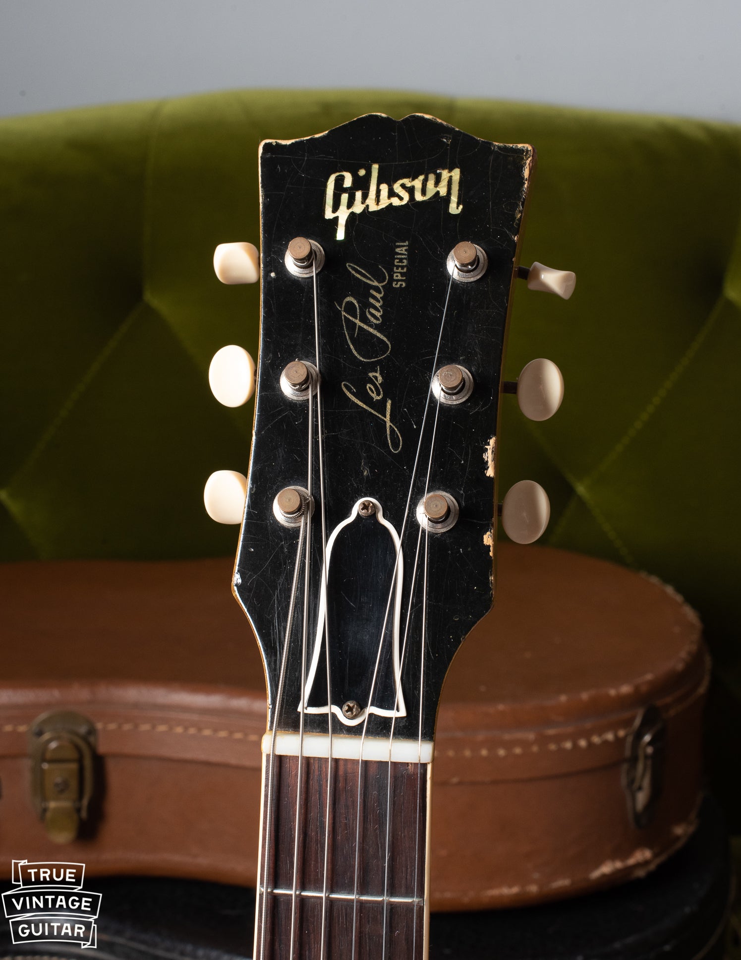 1950s Gibson Les Paul headstock and neck