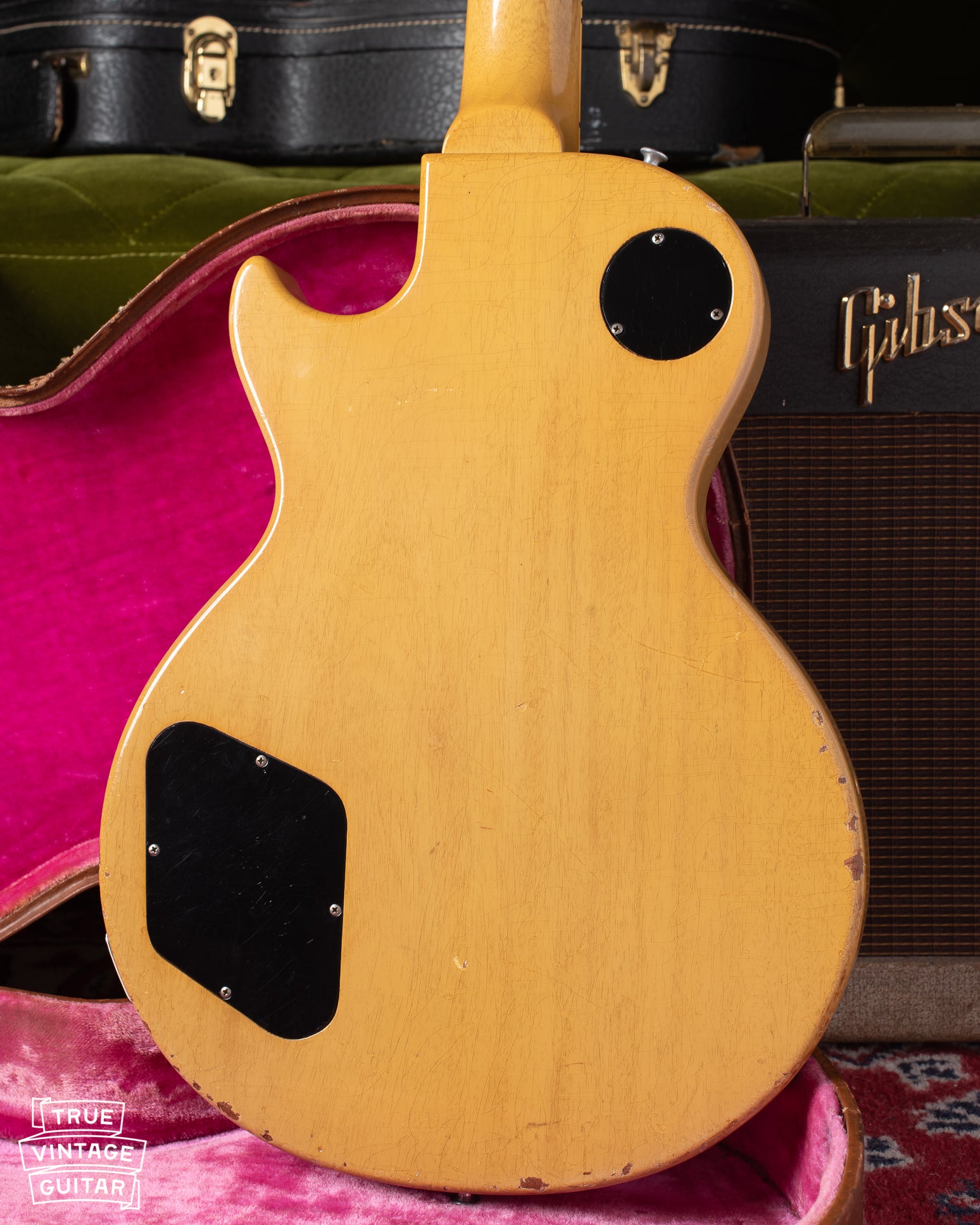 TV Yellow finish, Limed Mahogany, 1956 Gibson Les Paul