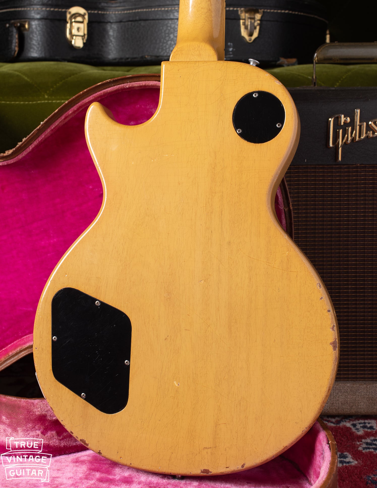 TV Yellow finish, Limed Mahogany, 1956 Gibson Les Paul