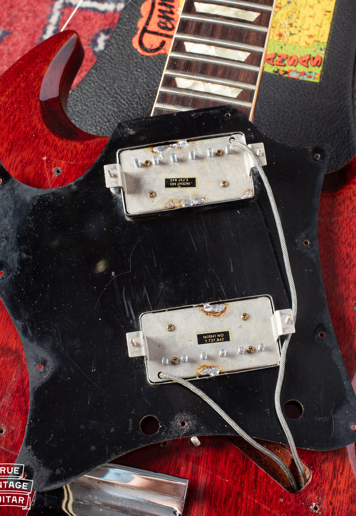 Patent Number pickups on 1969 Gibson SG Standard