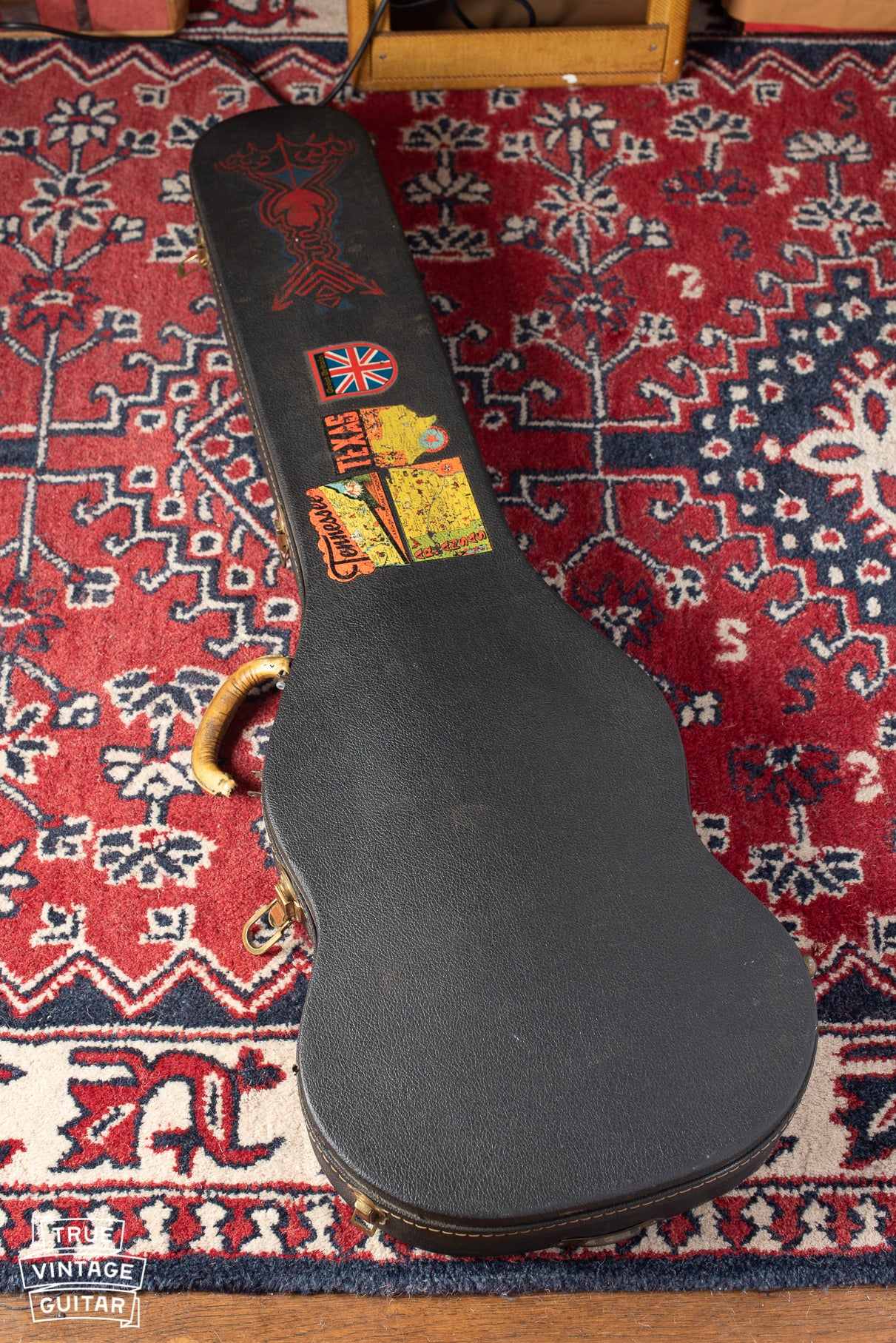 Original case with stickers for 1969 Gibson SG Standard